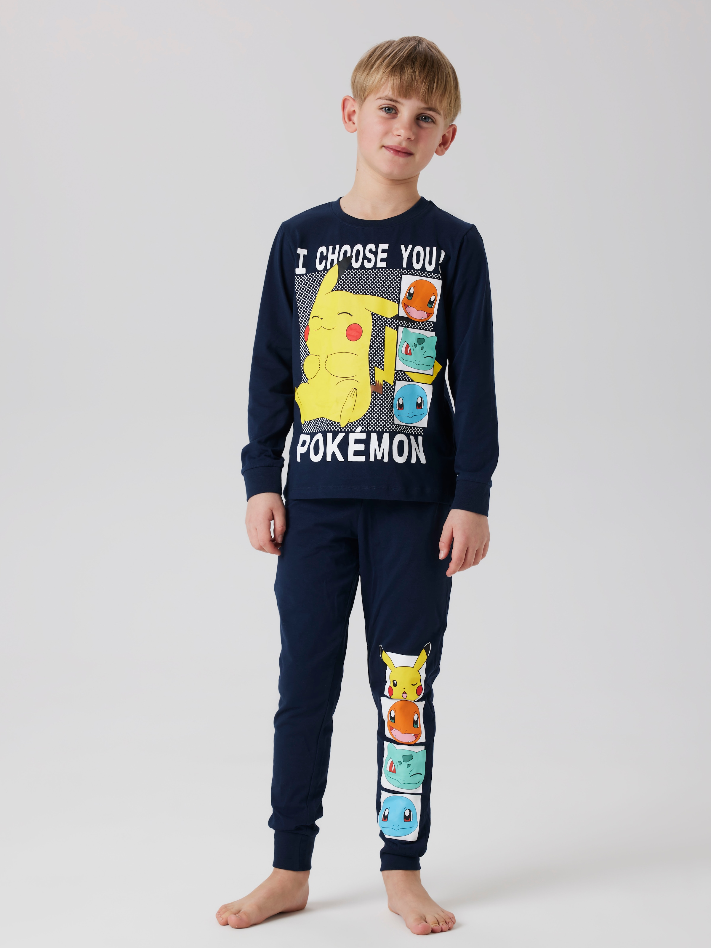 Name It Pyjama »NKMABEL POKEMON LS NIGHSET NOOS SKY« Set, 2 Stk. tlg., mit tollen Druckmotiven