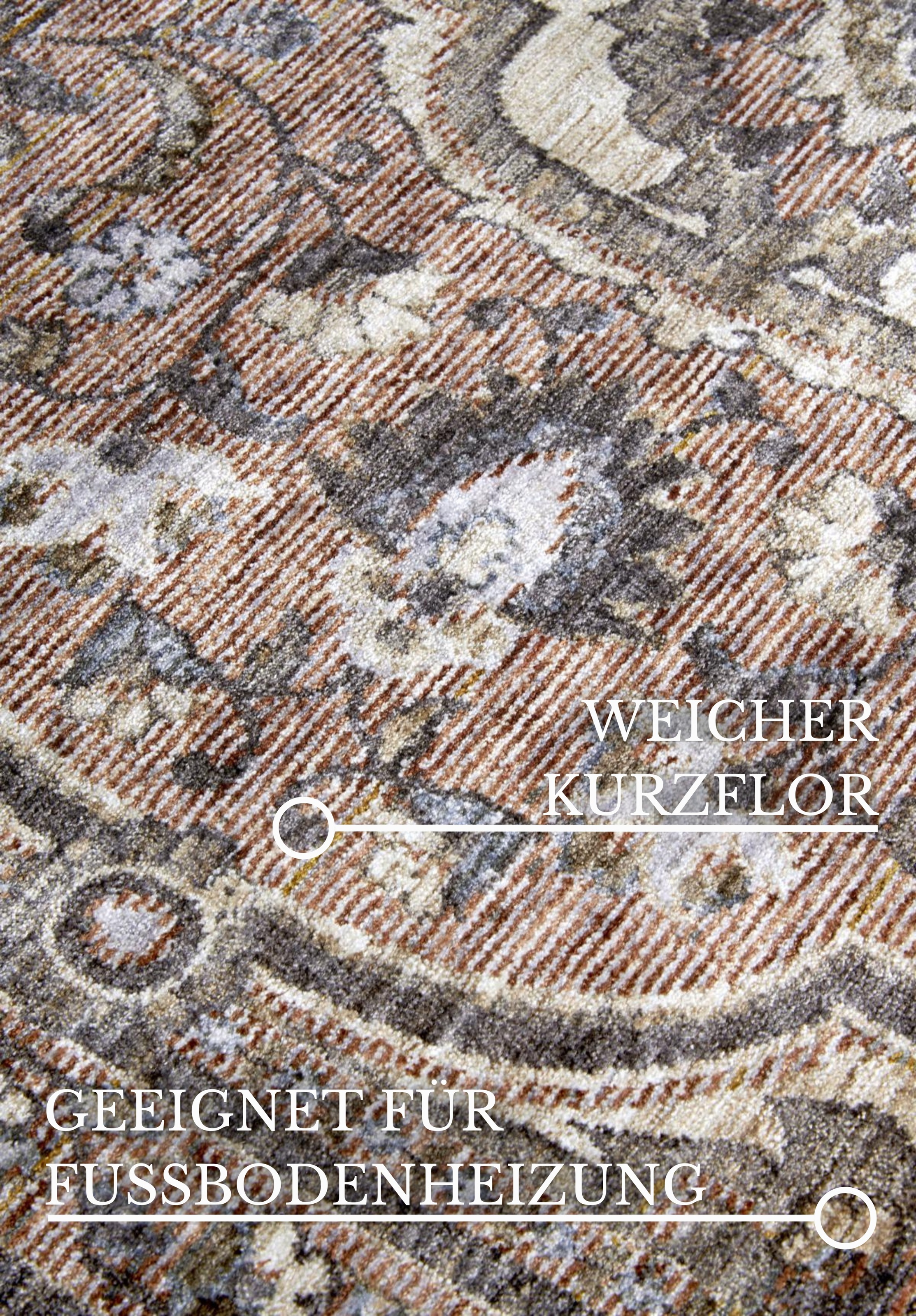 Villeroy & Boch Teppich »Renata« rechteckig 7 mm Höhe Läufer, Orientalisch, Fransen, Wohnzimmer, Schlafzimmer, Vintage