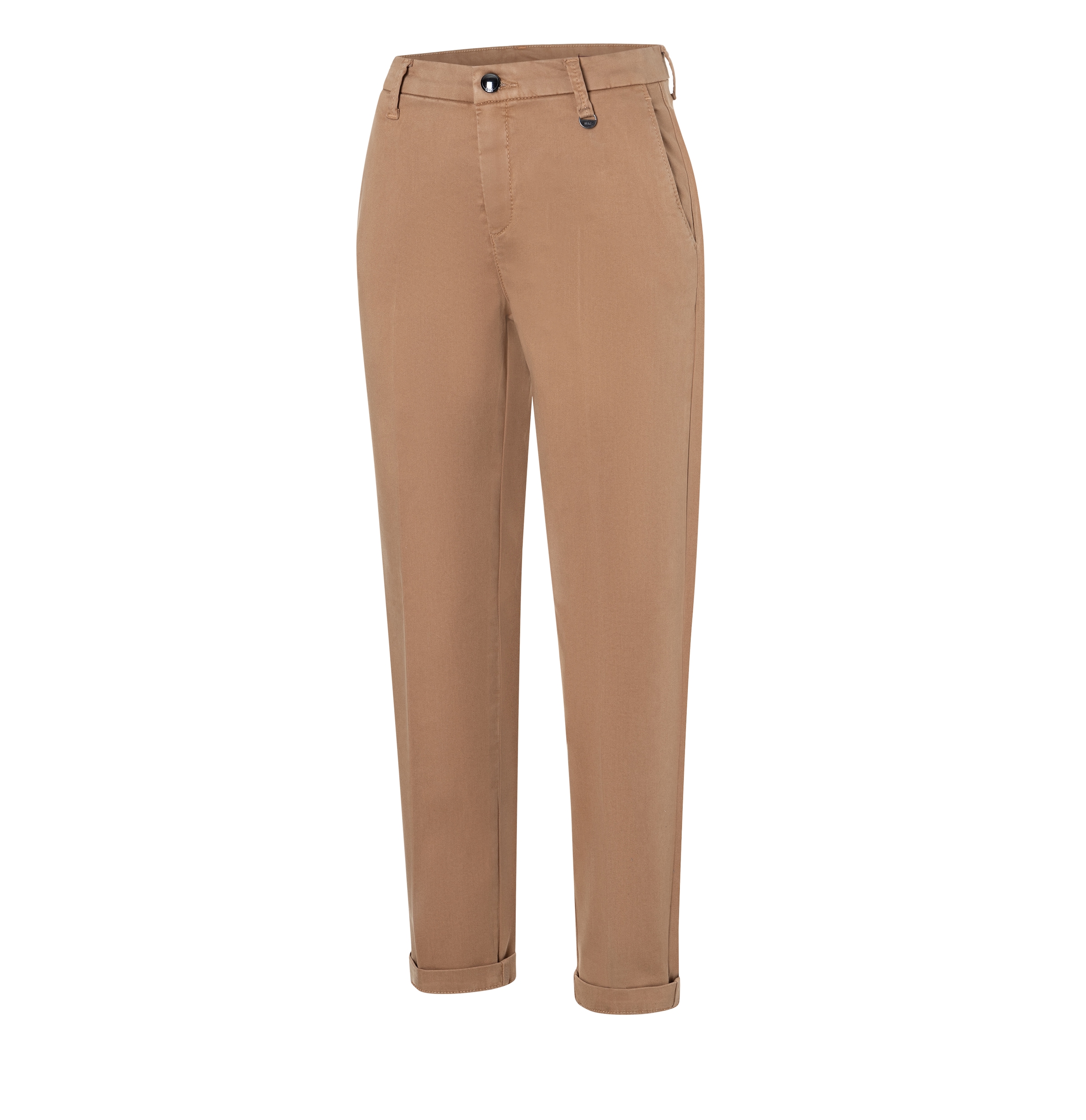 MAC Chinohose »CHINO turn up«, mit dezentem Glanz, elegant und sportiv zugleich