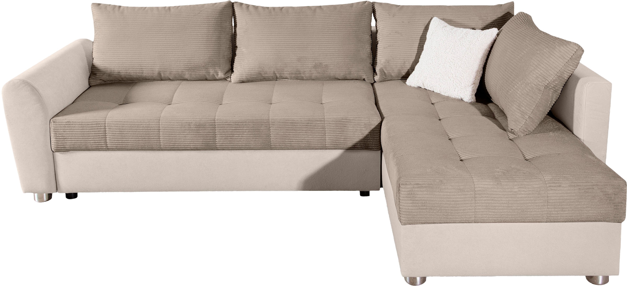 COLLECTION AB Ecksofa »JANA XL-Sofa L-Form«, inkl. Bettfunktion, Bettkasten und Bonnelfederkern