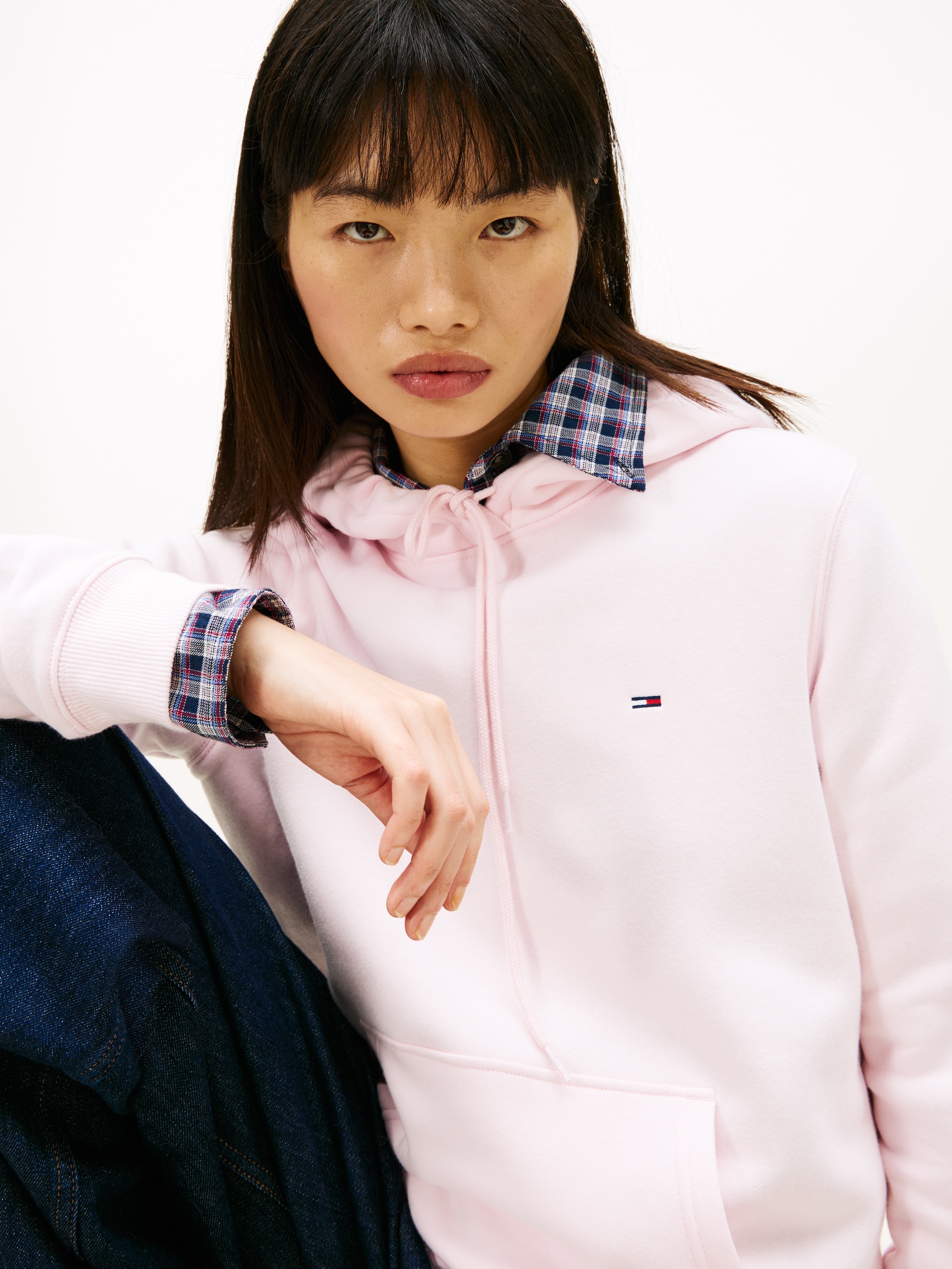 Tommy Jeans Sweat à capuche »TJW REG S FLAG HOODIE«, mit Logo-Flag, Regular Fit
