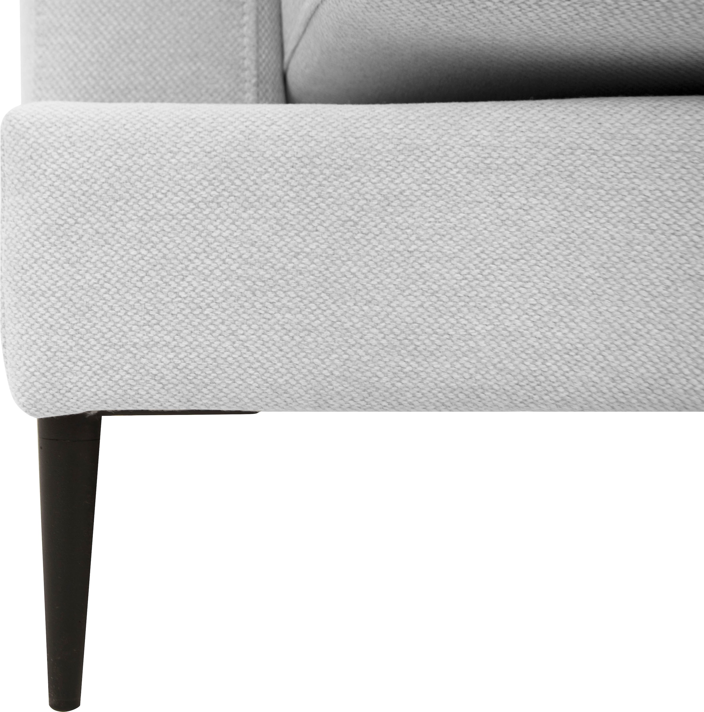 Leonique 2-Sitzer »Cozy elegantes Designsofa, Masse B/T/H: 151/97/80 cm«, mit losen Kissen und Metallbeinen