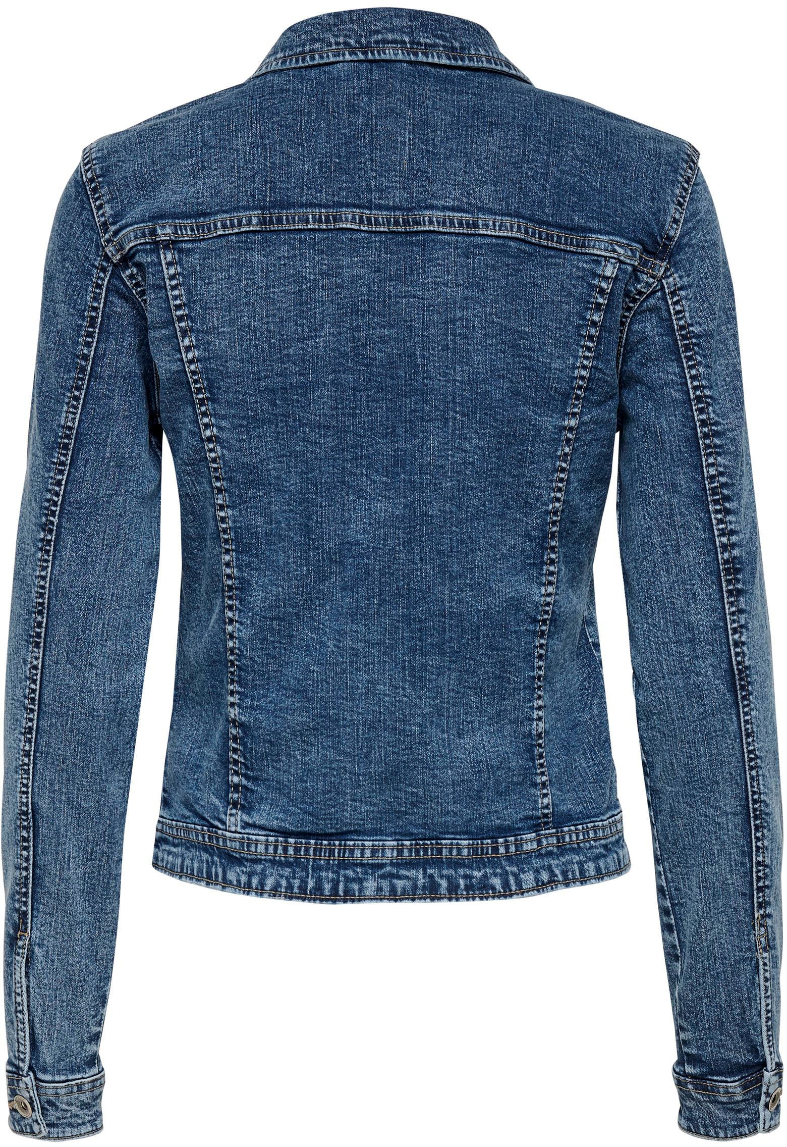 ONLY Jeansjacke »ONLTIA DNM JACKET MB BEX02 NOOS«, in leichter Used-Waschung mit Stretch
