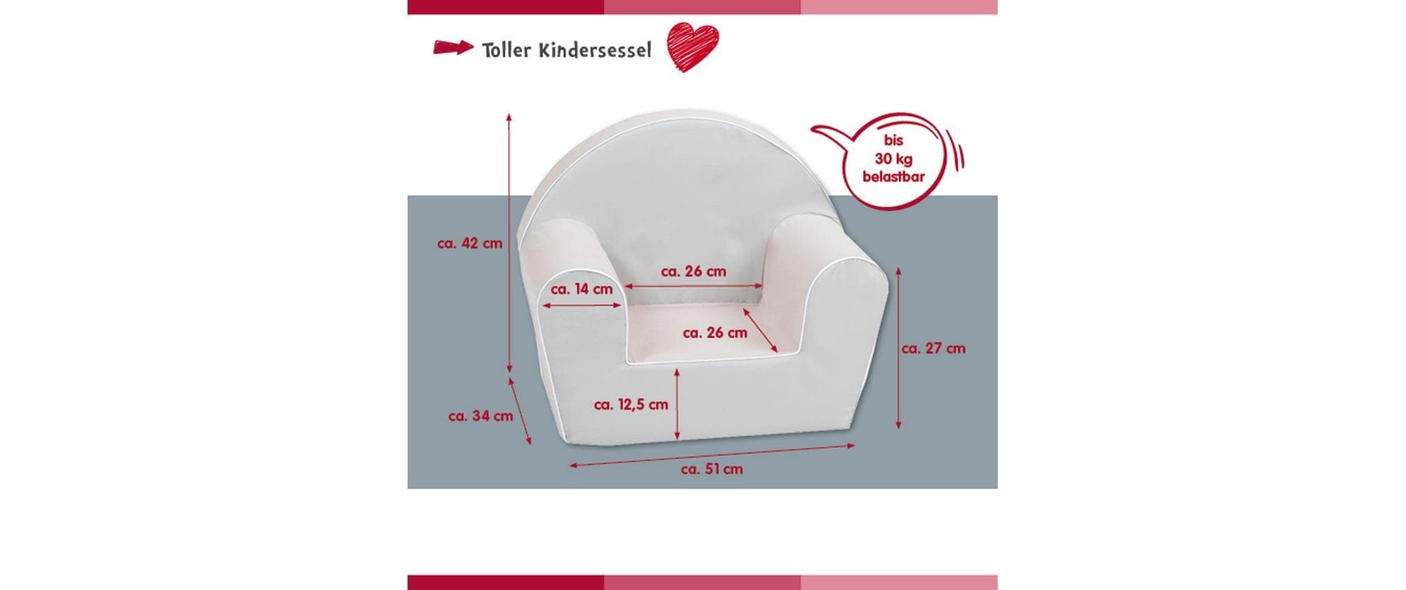Knorrtoys® Kindersessel »«Soft plush beige»«