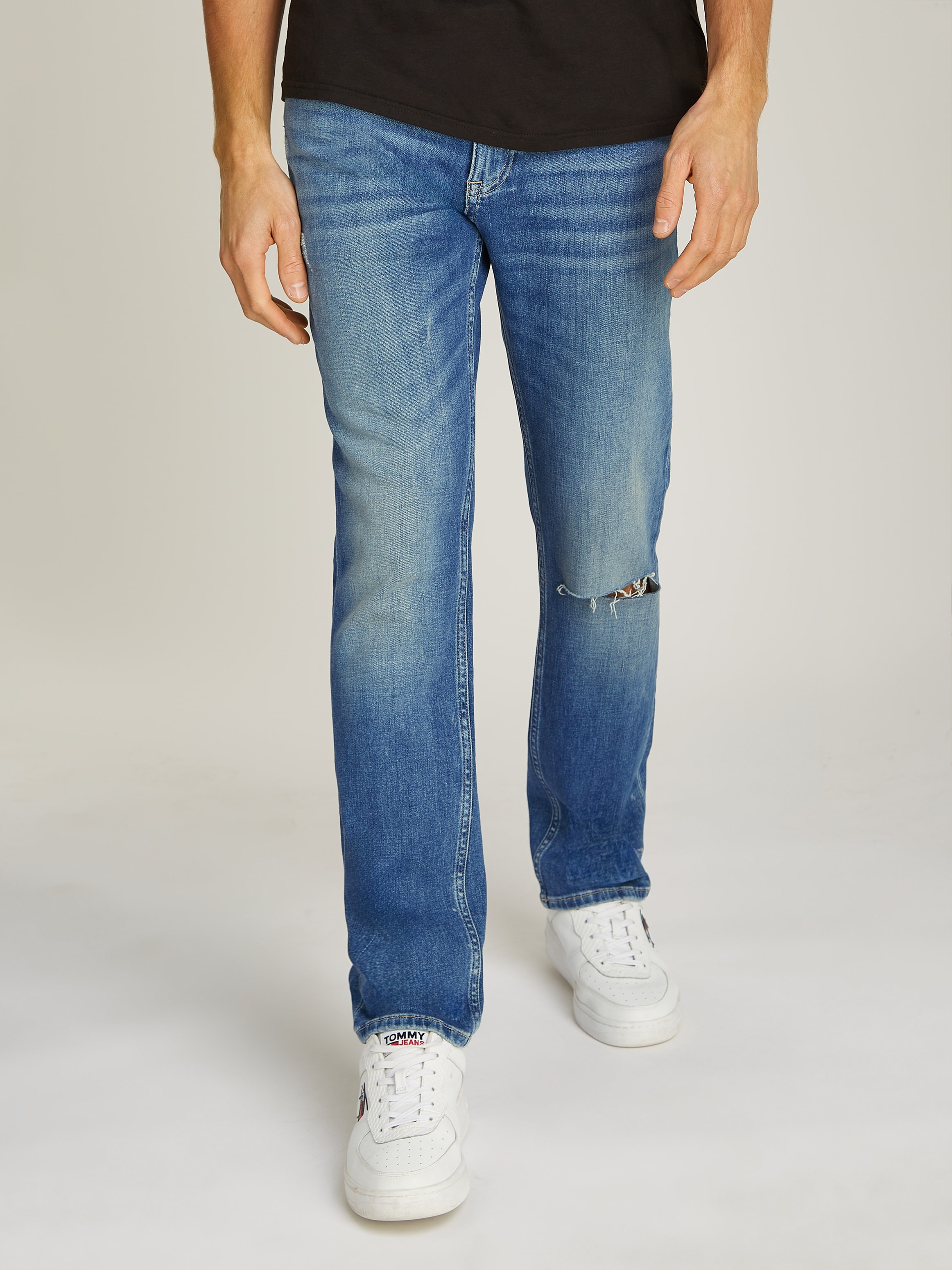 Image of Tommy Jeans Slim-fit-Jeans "Scanton Slim Denim" Destroyed-Effekt, verschieden Waschungen