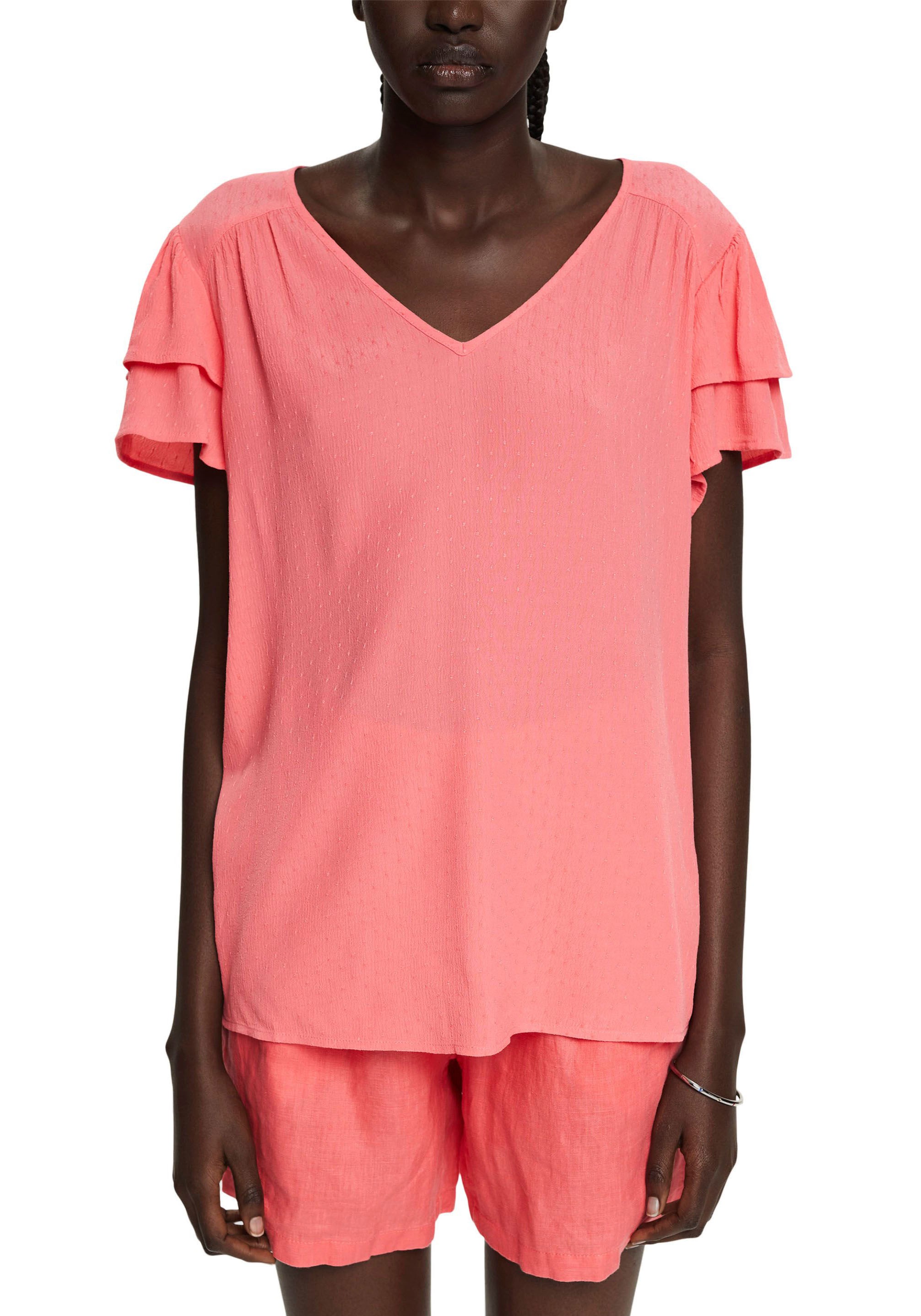 Image of Esprit Kurzarmbluse, mit Punkt-Struktur bei Ackermann Versand Schweiz