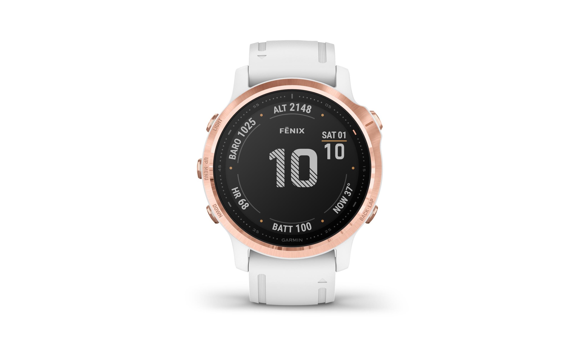 Garmin Smartwatch »fenix 6S Pro Rosegoldfarben/Weiss«
