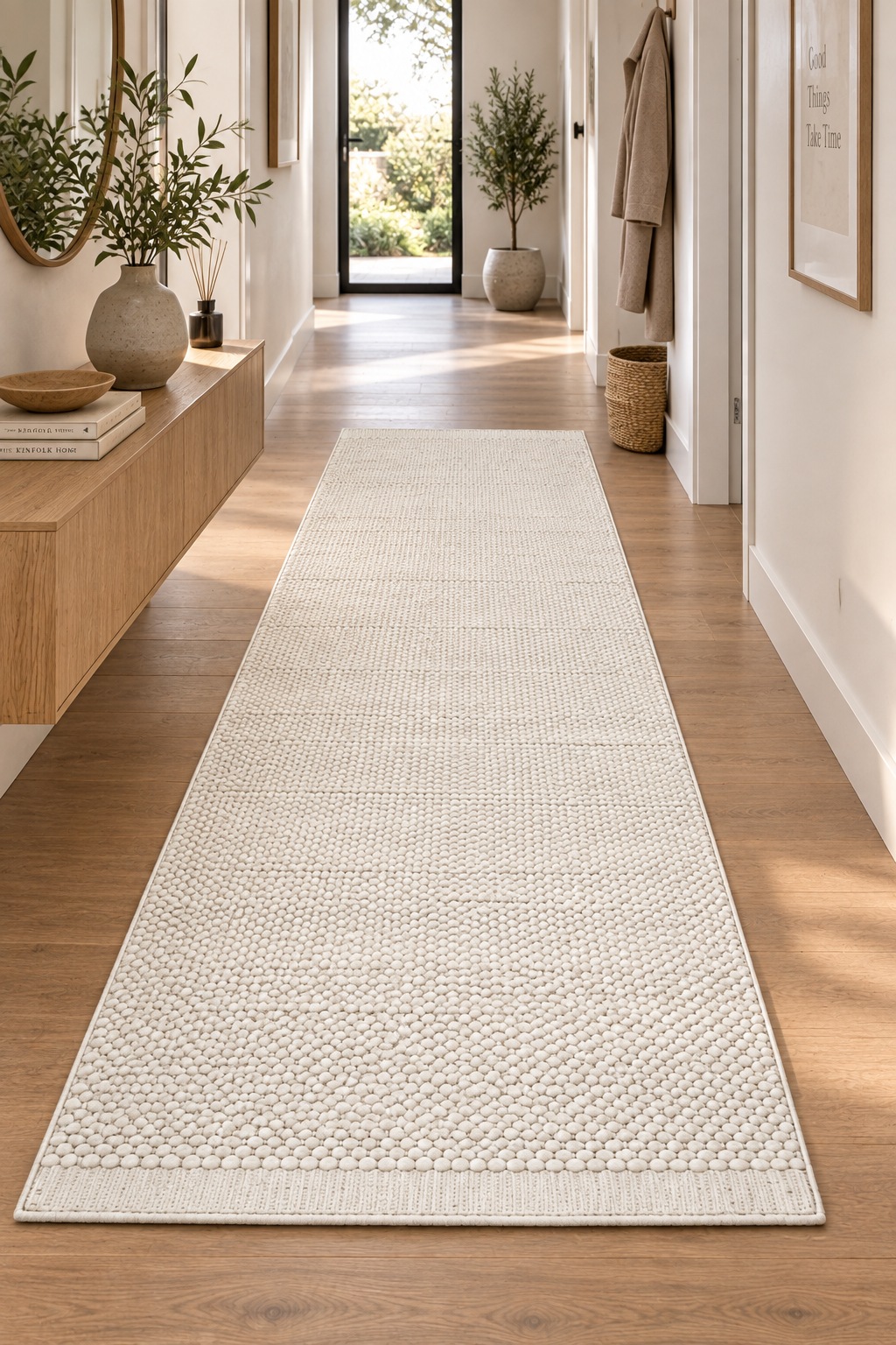 Image of GOODproduct Wollteppich "Woolscape 1, handgewebt" rechteckig 10 mm Höhe Wendeteppich, reine Wolle, Uni Farben, auch in rund & als Läufer