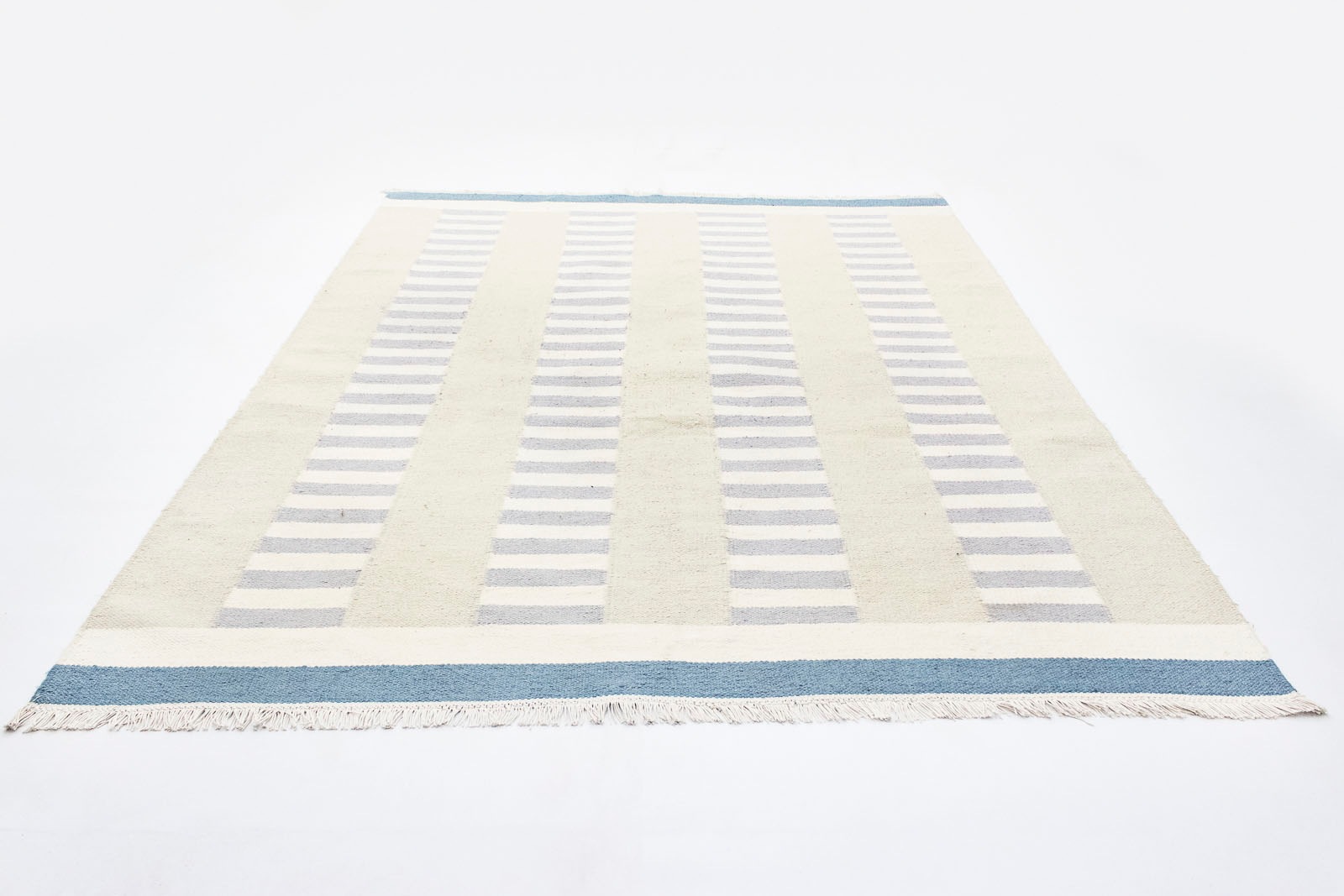 Image of morgenland Wollteppich »Kelim Teppich handgewebt beige«, rechteckig, 7 mm Höhe, Kurzflor bei Ackermann Versand Schweiz