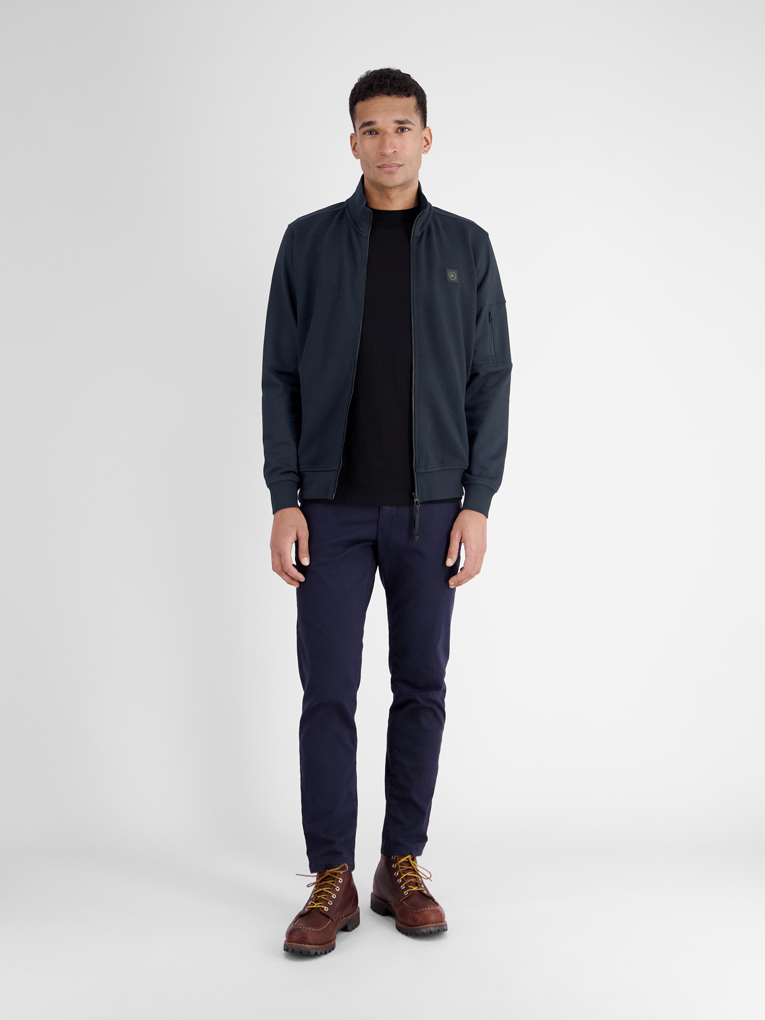 LERROS Sweatjacke »Herren Sweatjacke in Struktur-Baumwollqualität«