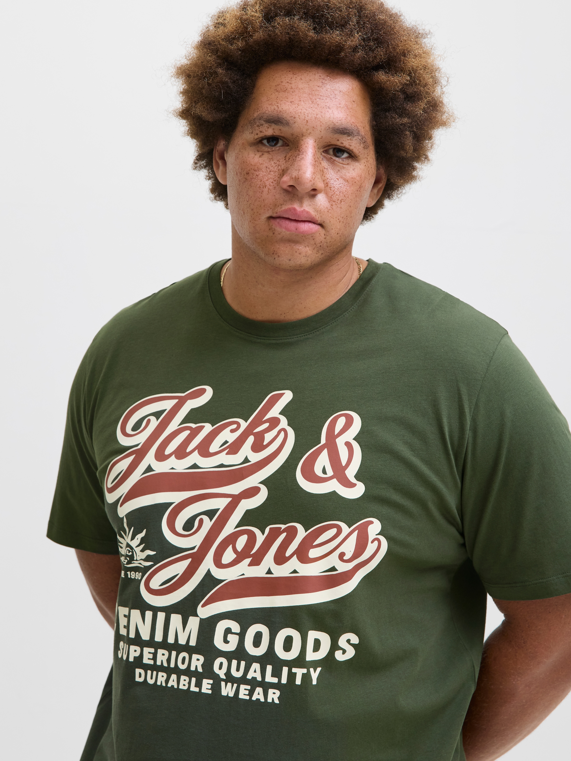 Jack & Jones PlusSize T-Shirt »JJELOGO TEE SS ONECK 2 COL AW25 NOOS PLS«