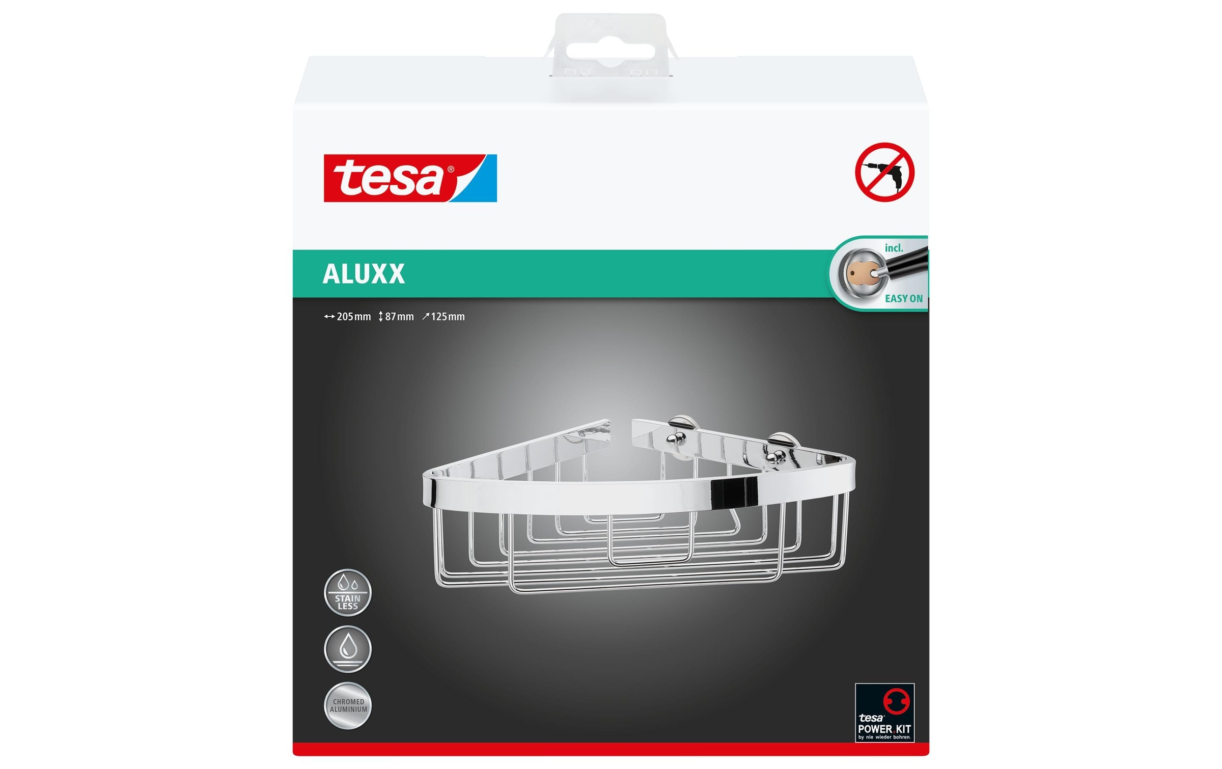 tesa Badregal »Aluxx einstöckig, flach«