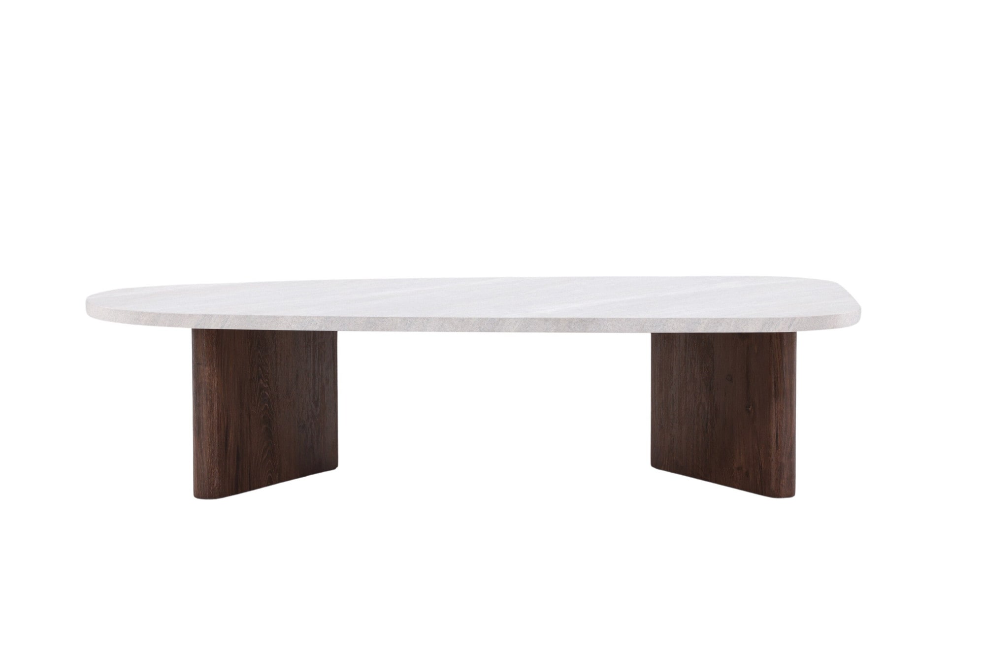 Venture Home Table basse table basse, MDF, ovale, plate, généreuse, moderne