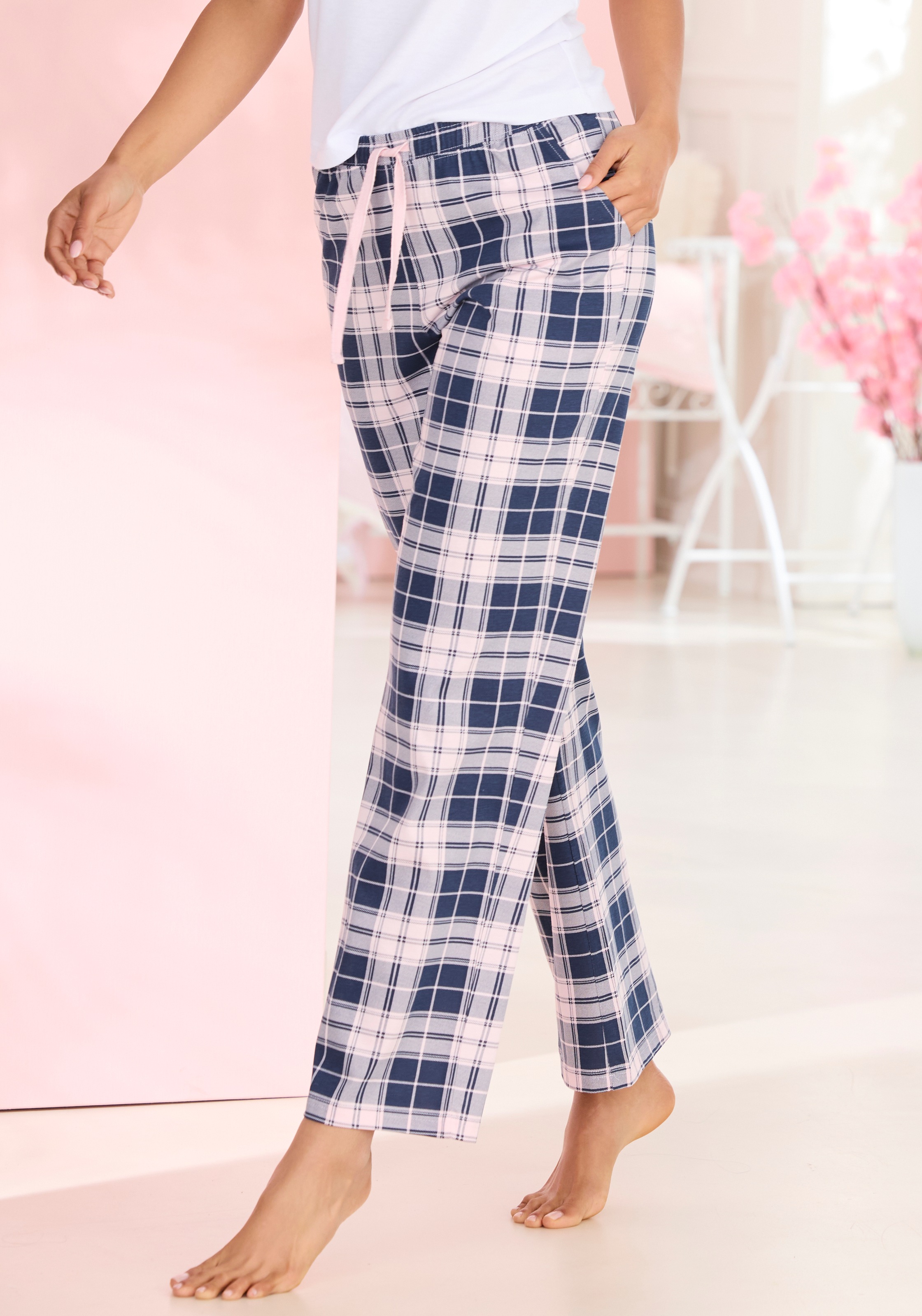 Image of Vivance Dreams Pyjamahose mit Karo-Muster