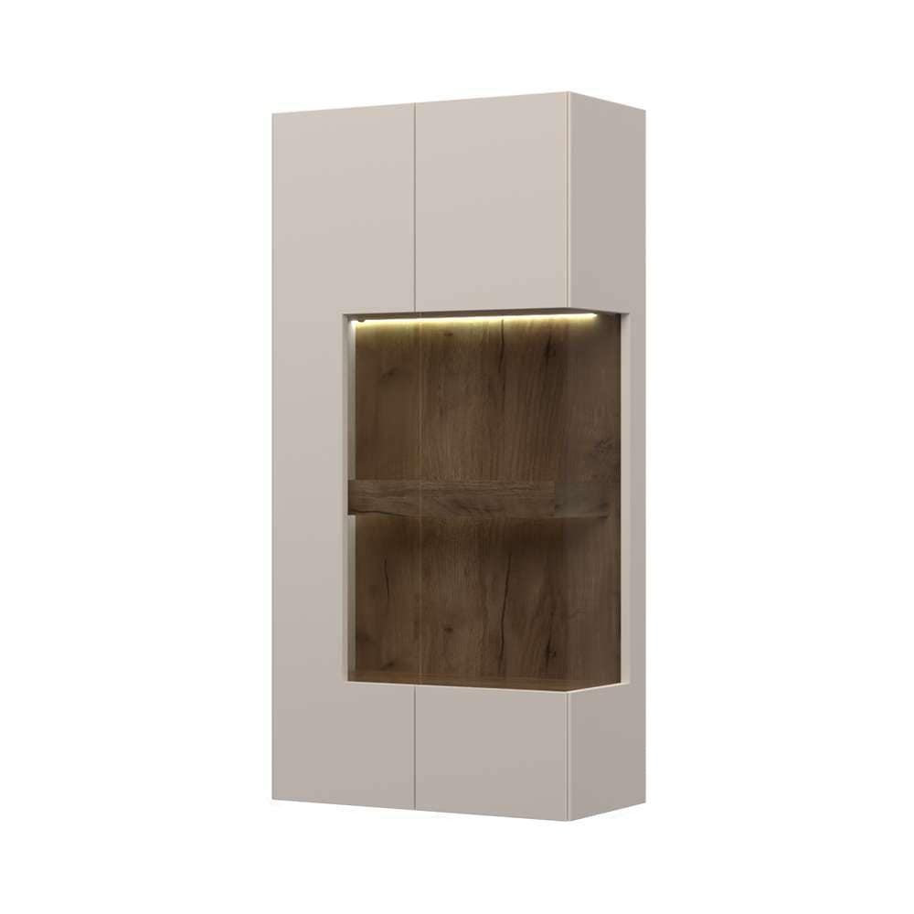GOODproduct Hängevitrine »Sky45« (H/B/T): 125/62/30cm,  Mit Beleuchtung, lackiert mit wasserbasiertem UV-Lack