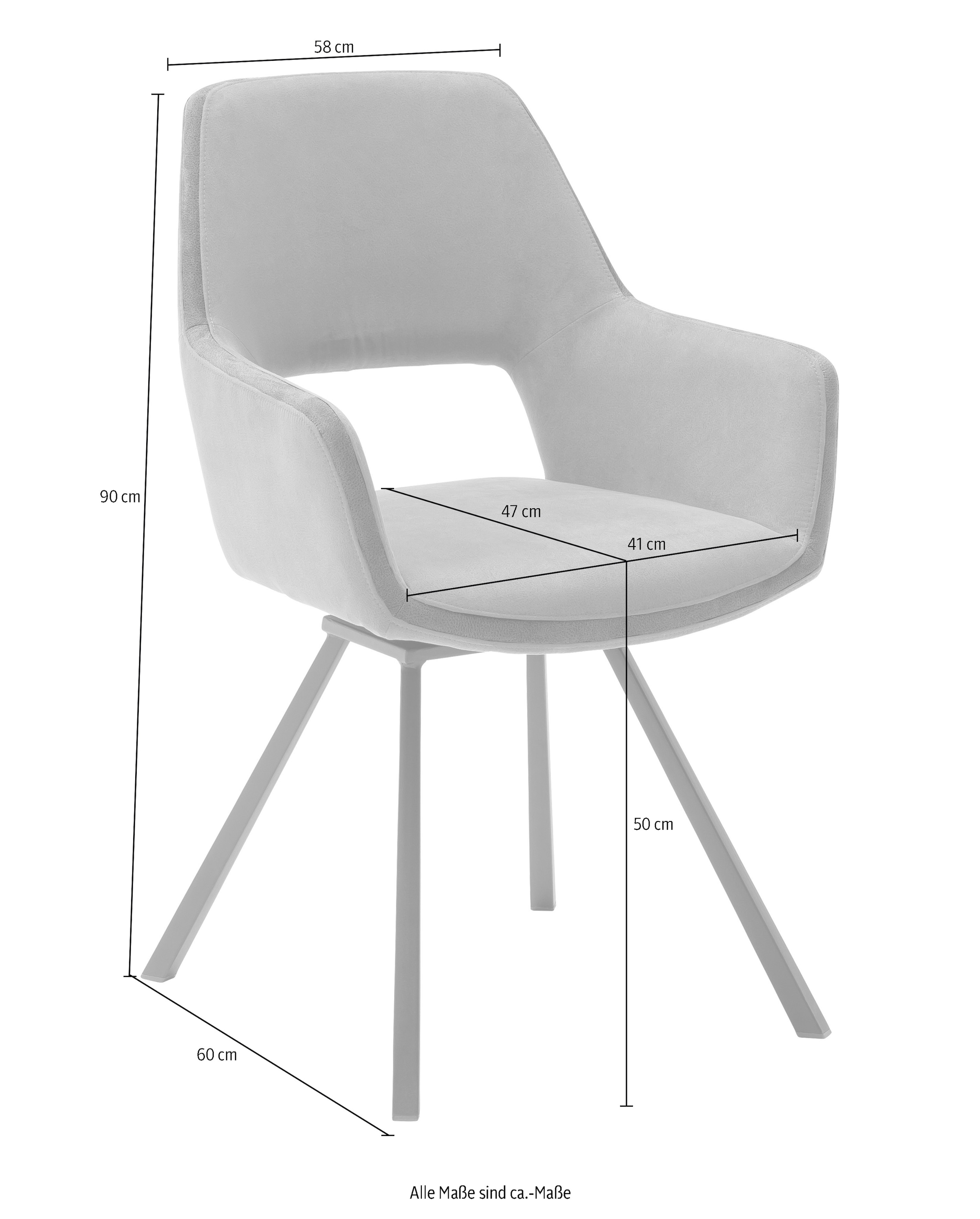 MCA furniture Esszimmerstuhl »Bayonne«, (Set), 2 St.