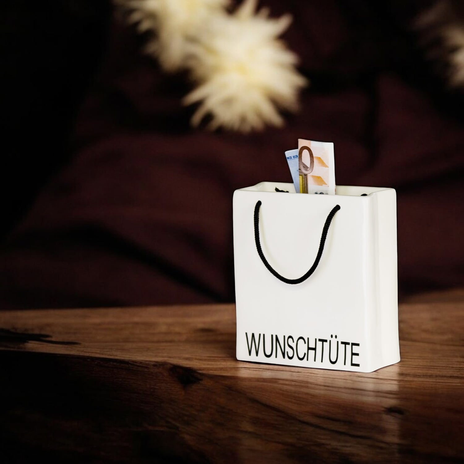Image of GILDE Aufbewahrungsbox "Spardose Wunschtüte"