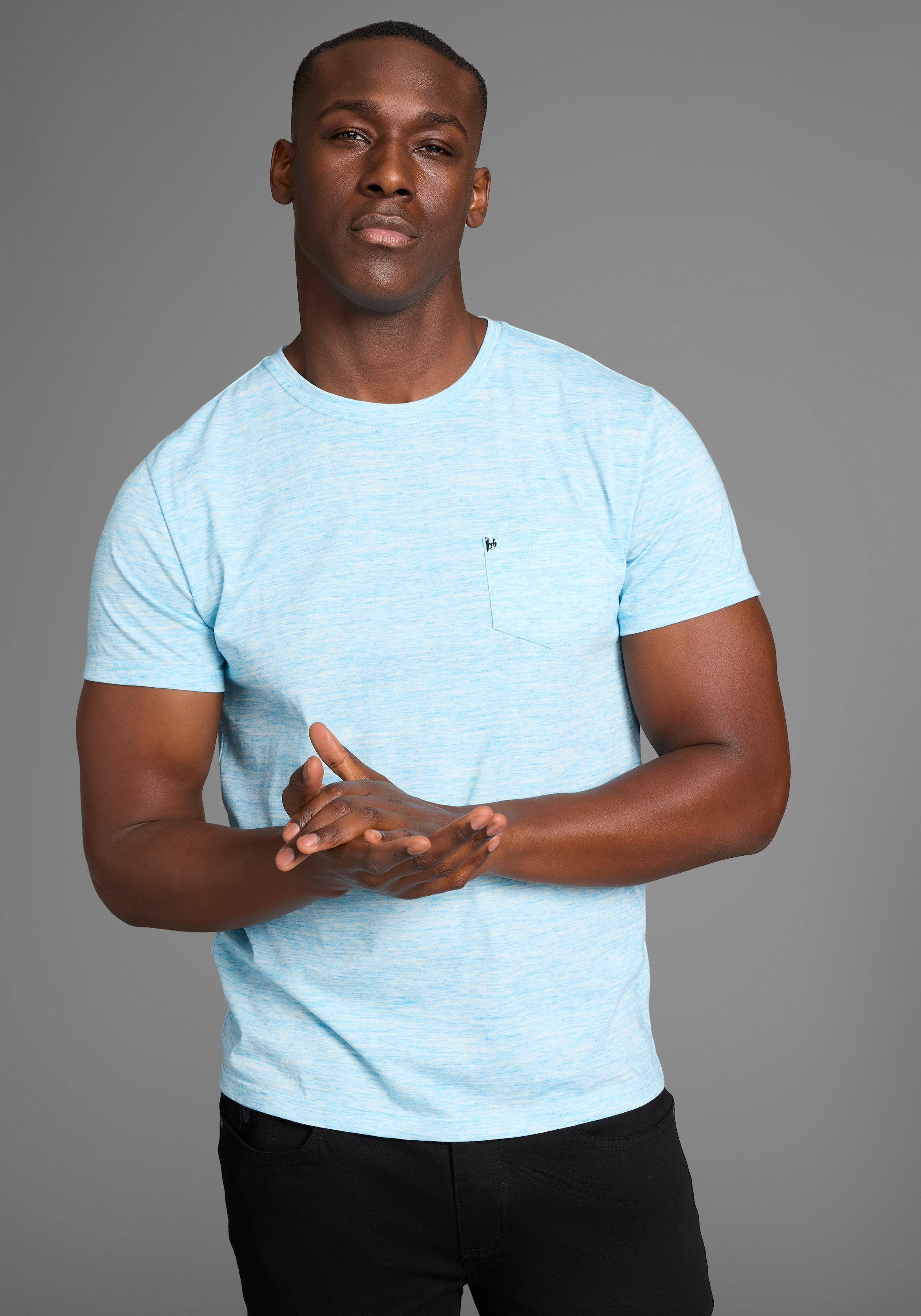 Bruno Banani T-Shirt, Kurzarm, Slim Fit, unifarben, Rundhalsausschnitt