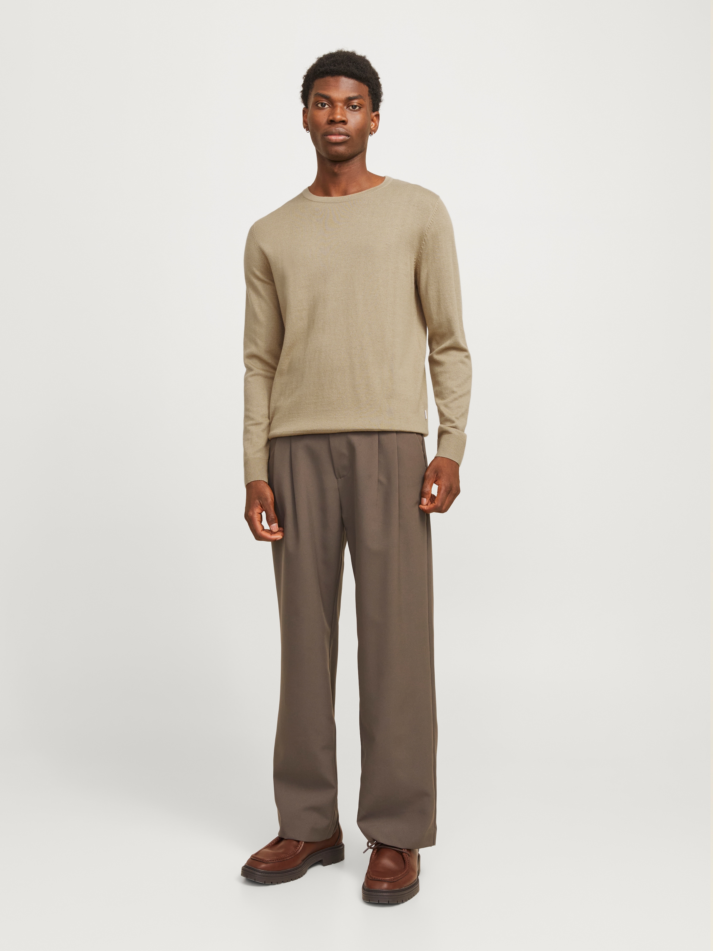 Jack & Jones Strickpullover »JJEEMIL KNIT CREW NECK NOOS«, mit Rundhalsausschnitt