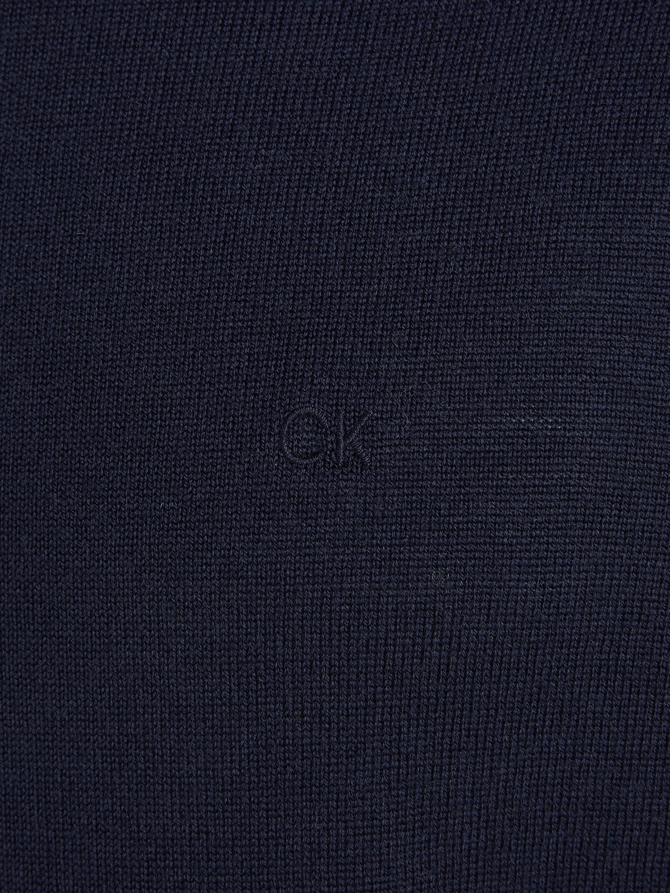 Calvin Klein Rollkragenpullover »SUPERIOR WOOL TURTLE NECK«, mit Logostickerei