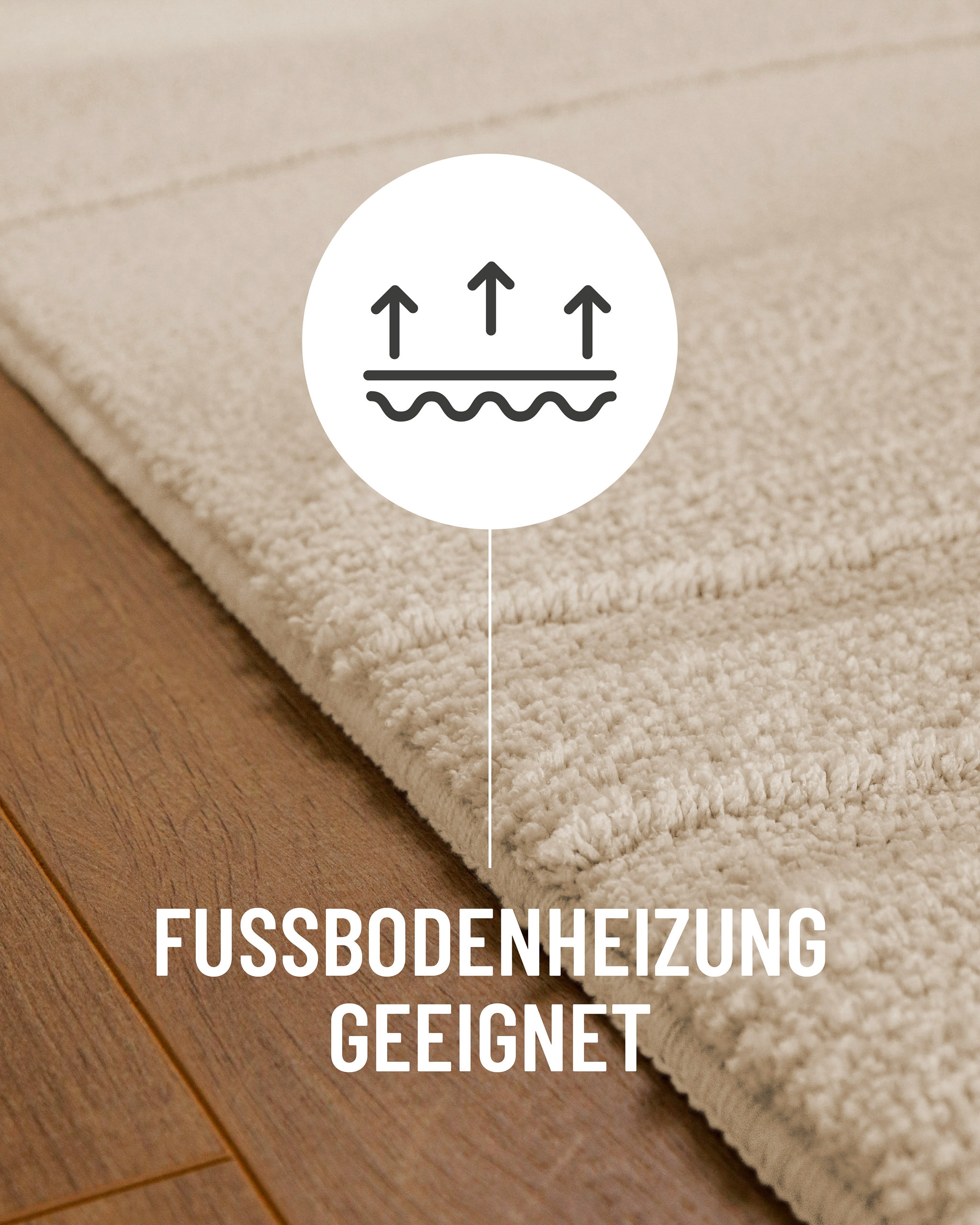 Wecon home Tapis de bain »Marc« Höhe 25 mm revêtement antidérapant Séchage rapide Tapis de bain, lignes en relief, doux, antidérapant, lavable, touffeté
