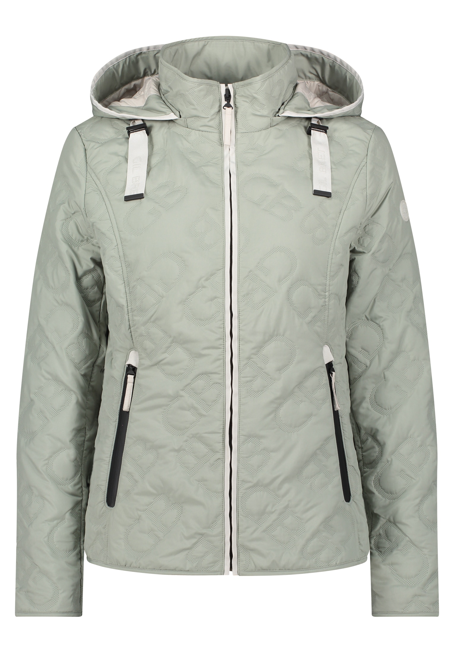 Gil Bret Outdoorjacke mit Kapuze mit Strukturmuster