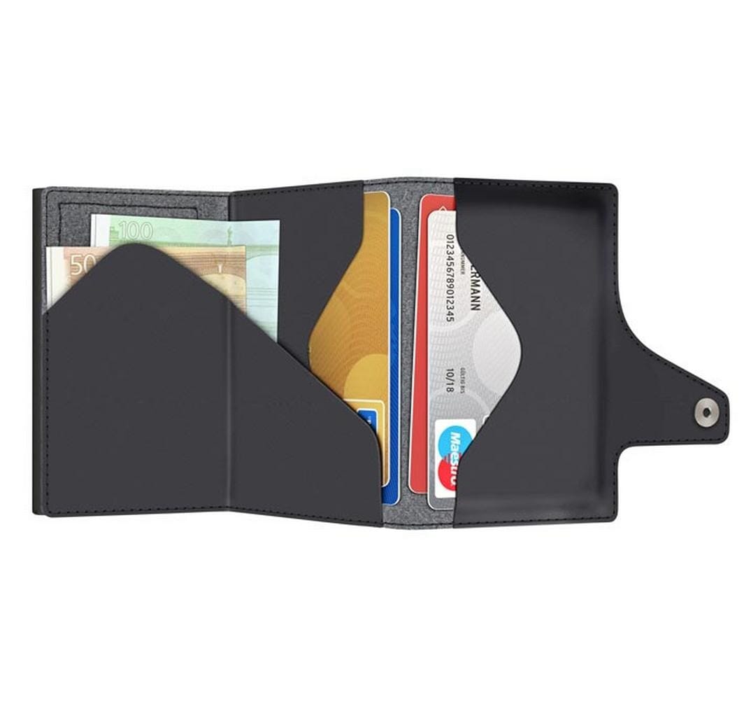 Geldbörse »TRU VIRTU Click & Slide Wallet vegan, Bio Apple Black«