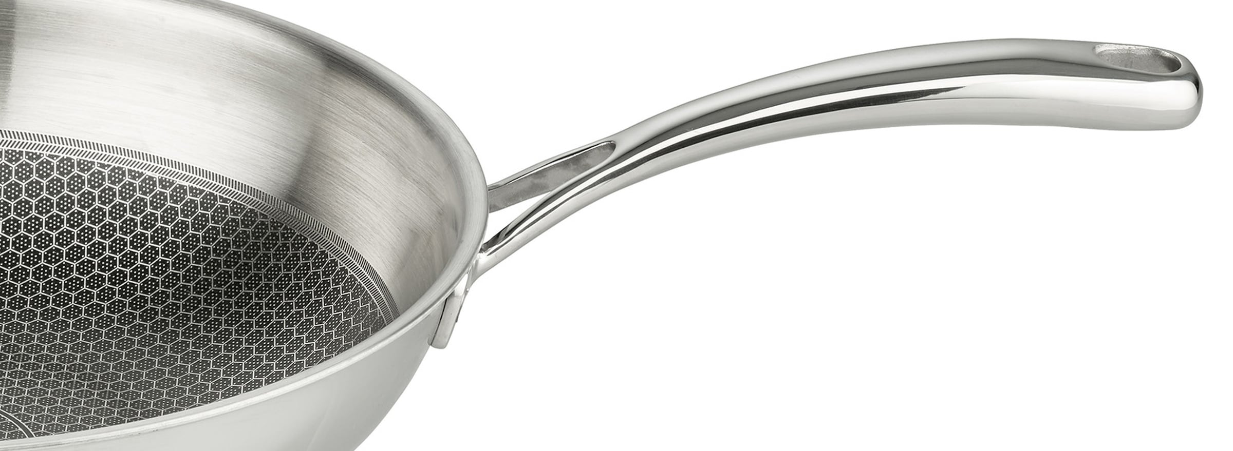 Elo Premium Wok »Relief Evolution Wokpfanne« Edelstahl 18/10 1 pièces tlg. durchgehender Aluminium-Kern, aussen magnetischer Edelstahl