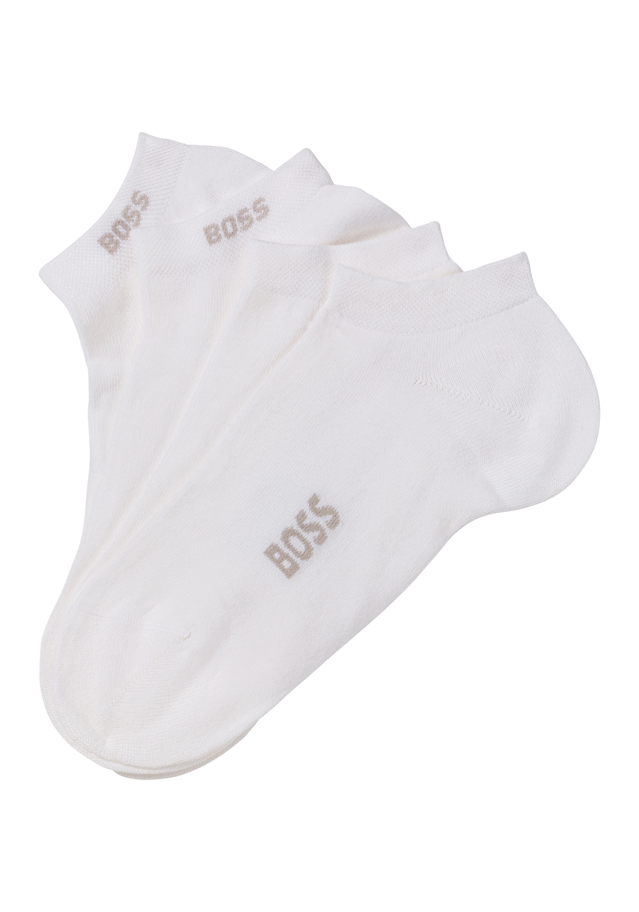 Image of BOSS Socken "2P AS Logo Bamboo" Packung, 2 Paar tlg. mit doppelten Logoschriftzug