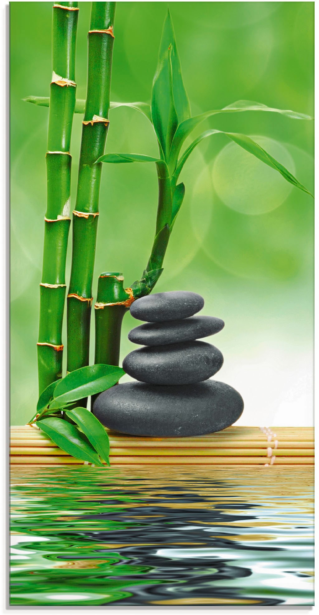 Image of Artland Glasbild "Spa Konzept Zen Basaltsteine" Zen 1 Stk. tlg. in verschiedenen Grössen