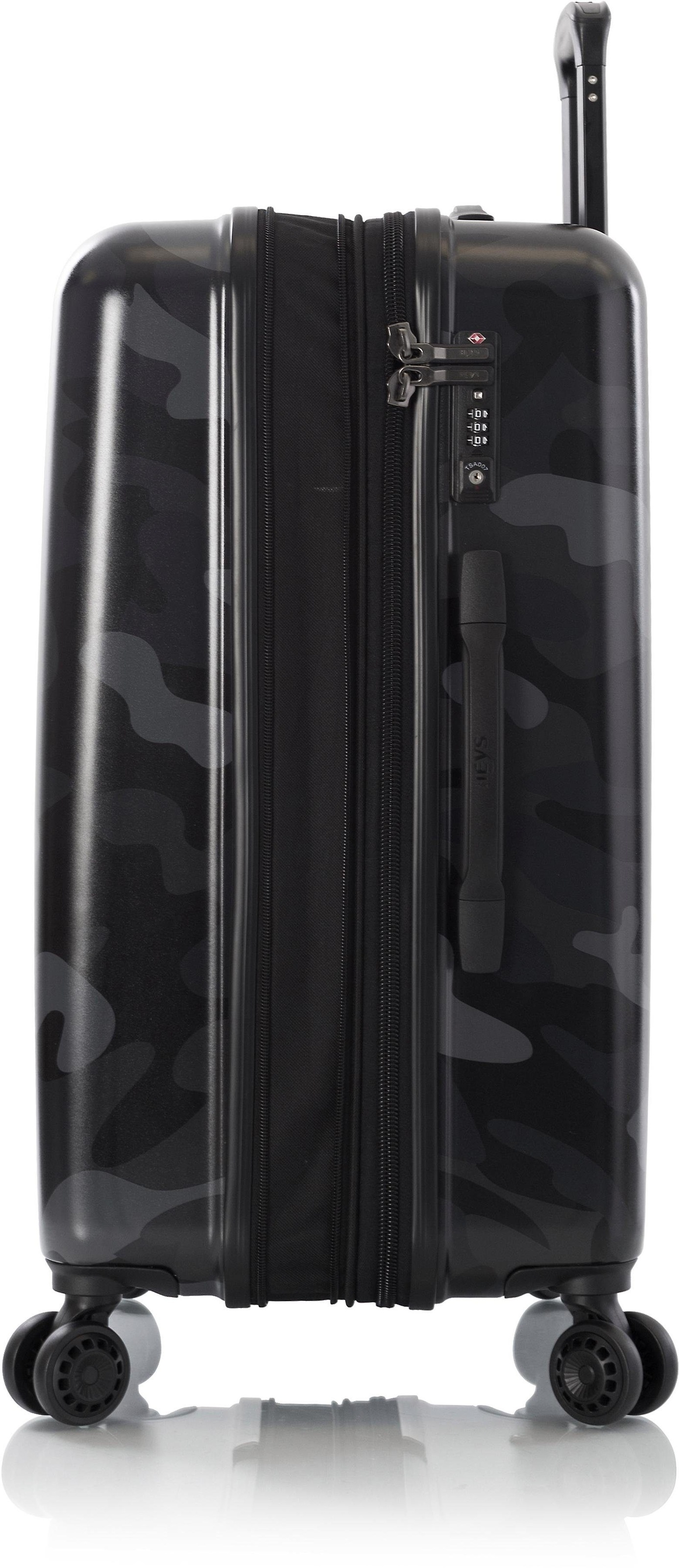 Heys Hartschalen-Trolley »Black Camo, 66 cm«, 4 Rollen, Heys x Joachim Llambi Hartschalen-Koffer Volumenerweiterung
