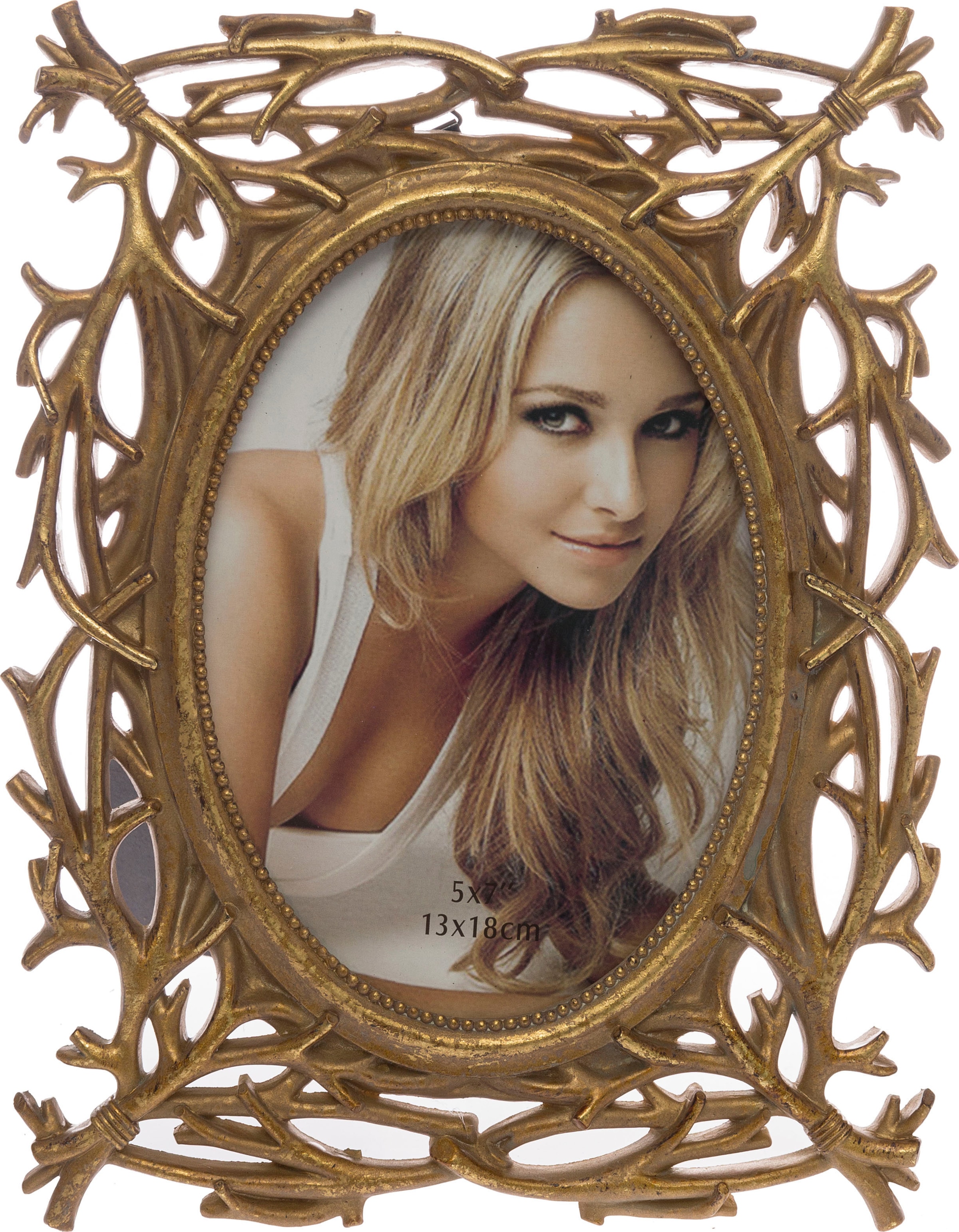 Image of Myflair Möbel & Accessoires Bilderrahmen »Lida gross, goldfarben«, Fotorahmen im prunkvollen Look, Bildformat 13x18 cm bei Ackermann Versand Schweiz