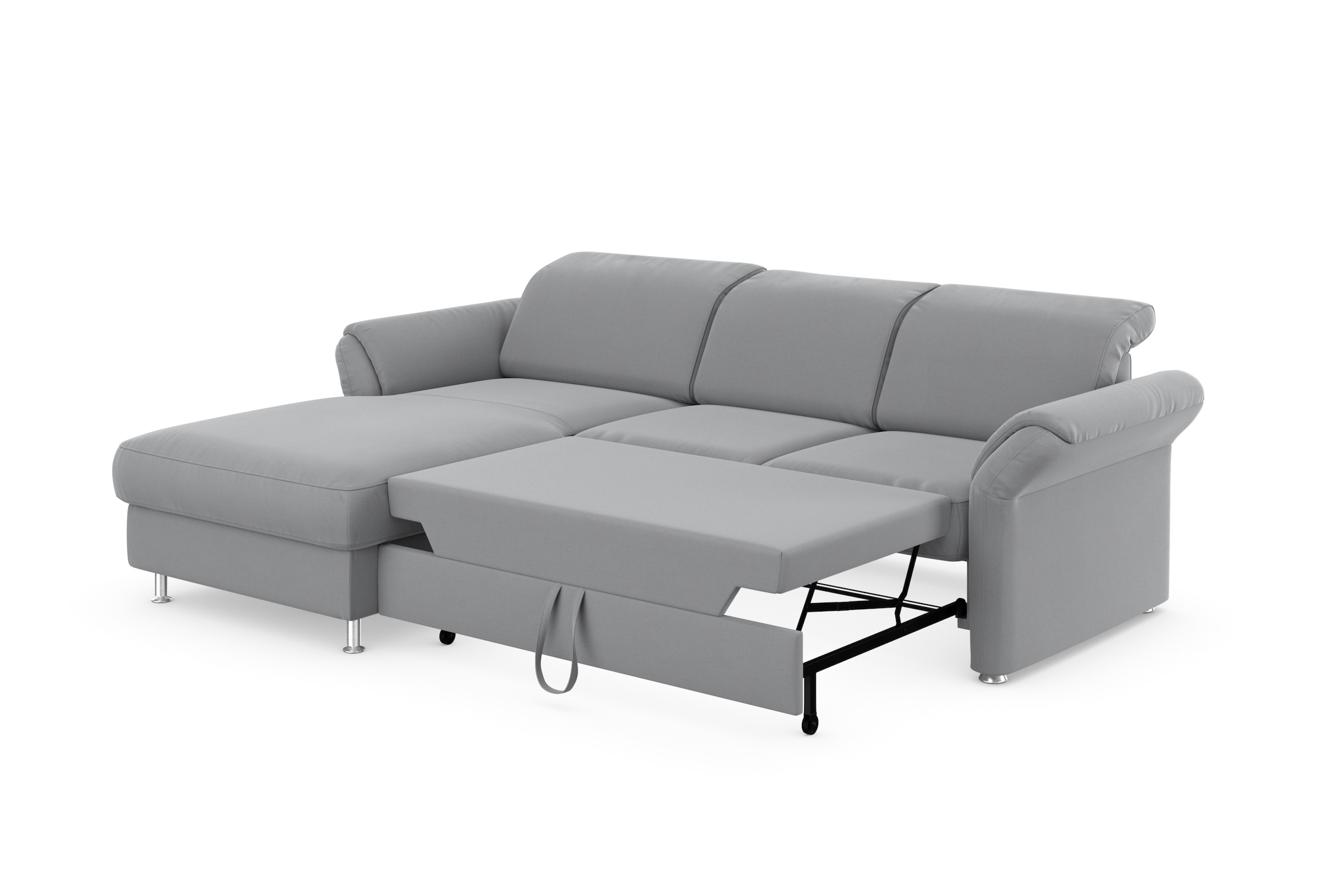 sit&more Ecksofa »Apulia L-Form«, wahlweise Bettfunktion, Bettkasten und Kopf- und Armteilverstellung
