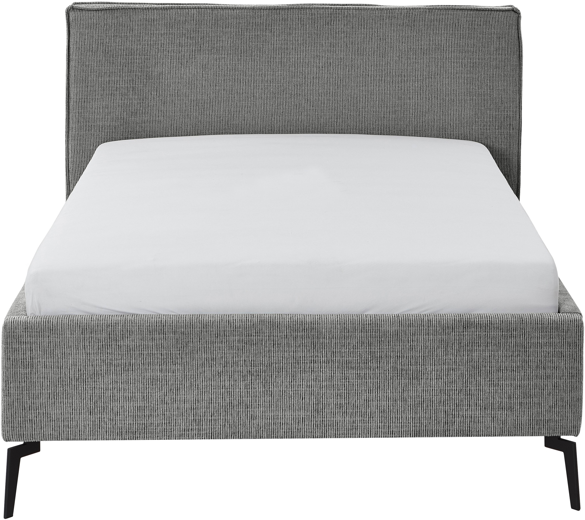 meise.möbel Lit rembourré »Riva II« mit schwarzen Metallfüssen, wahlweise mit Bettkasten