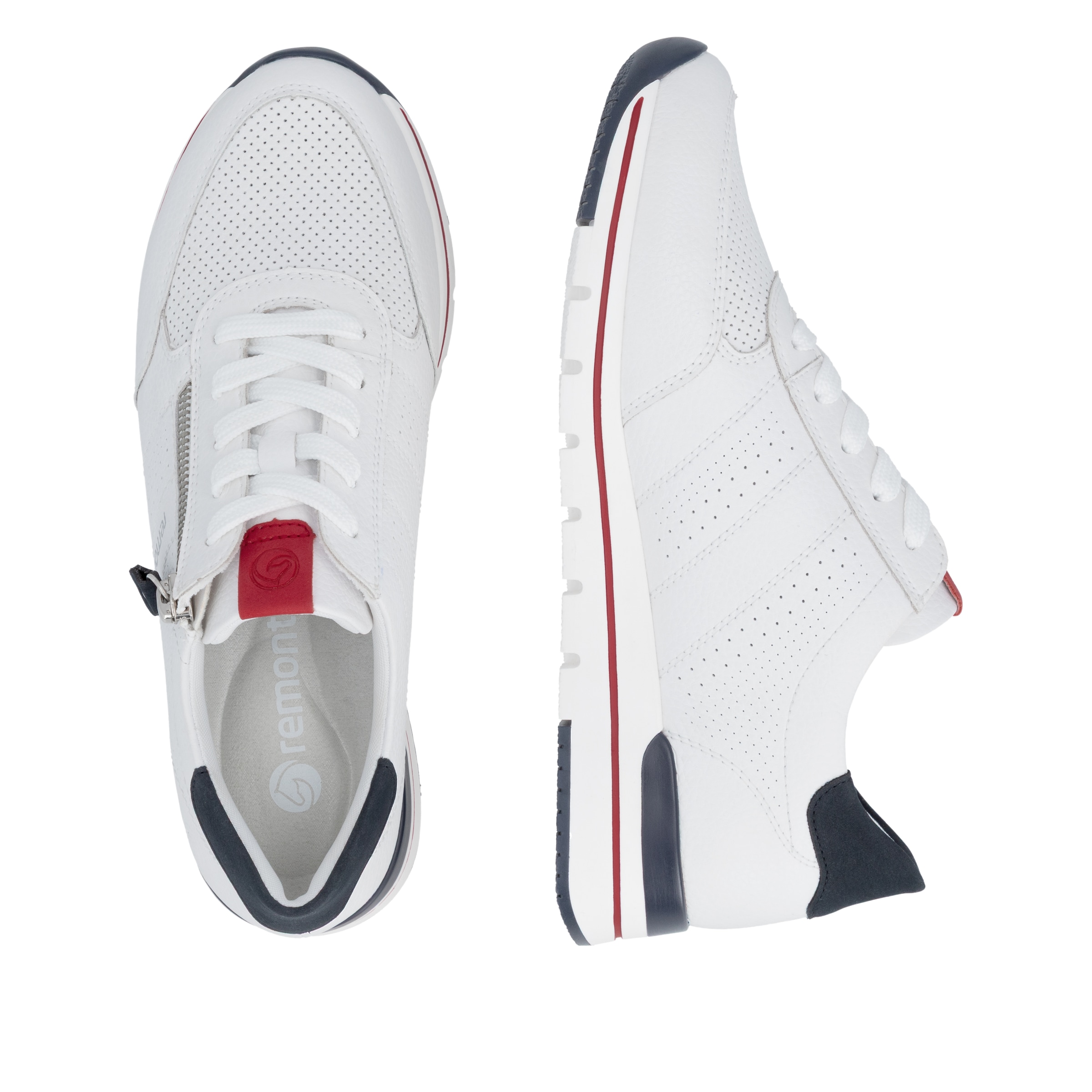 Remonte Baskets compensées  avec semelle intérieure rembourrée, chaussure de loisir, chaussure basse, chaussure à lacets