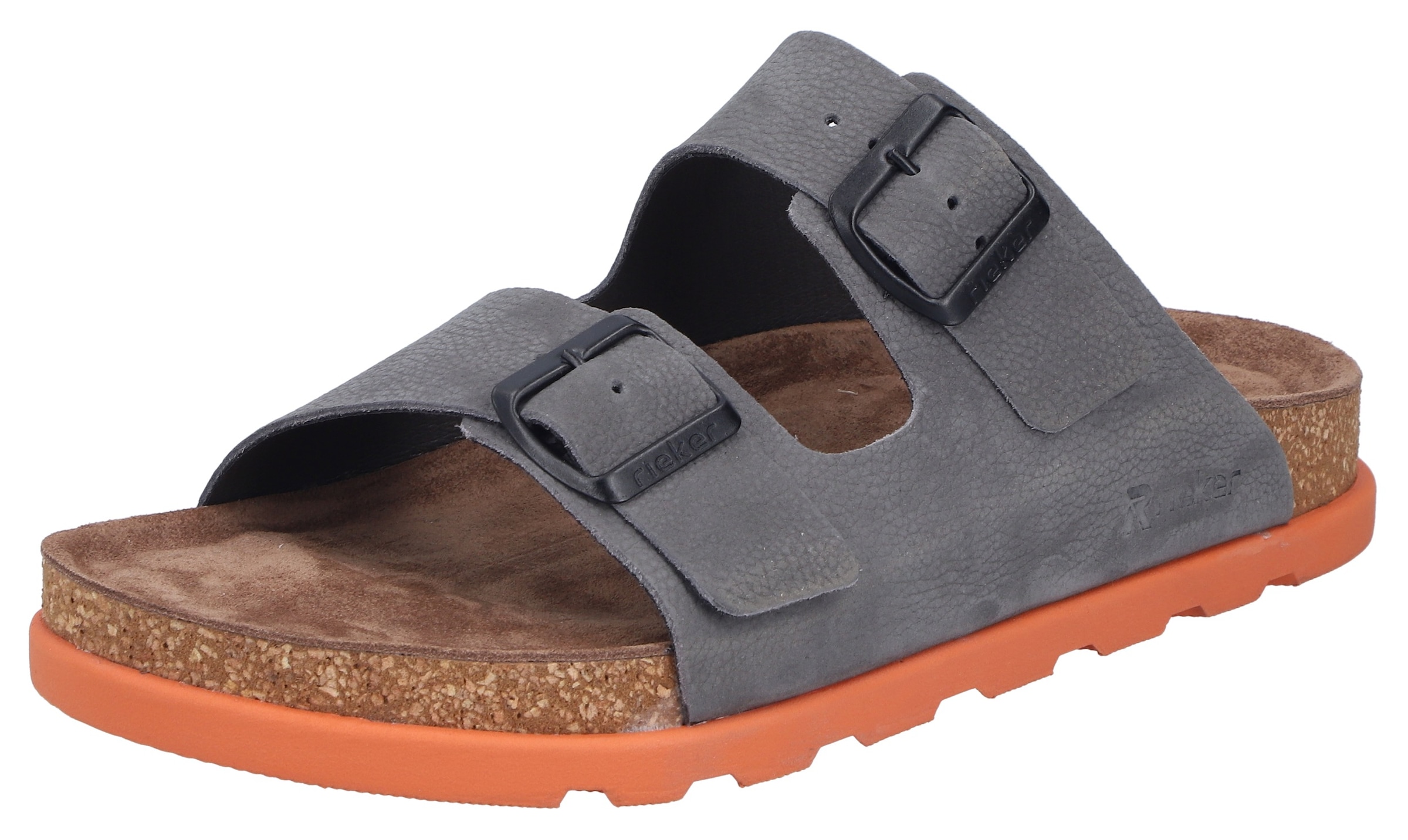 Rieker Pantolette  Sommerschuh, Strandschuh, Hausschuh mit bequemem Fussbett