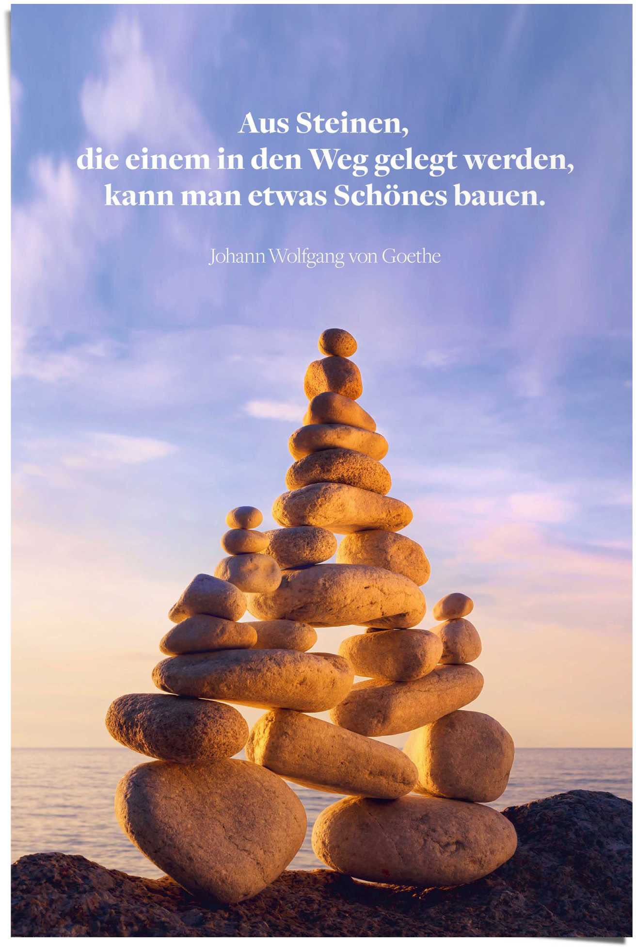 Image of Reinders! Poster »Aus Steinen Goethe«, (1 St.) bei Ackermann Versand Schweiz