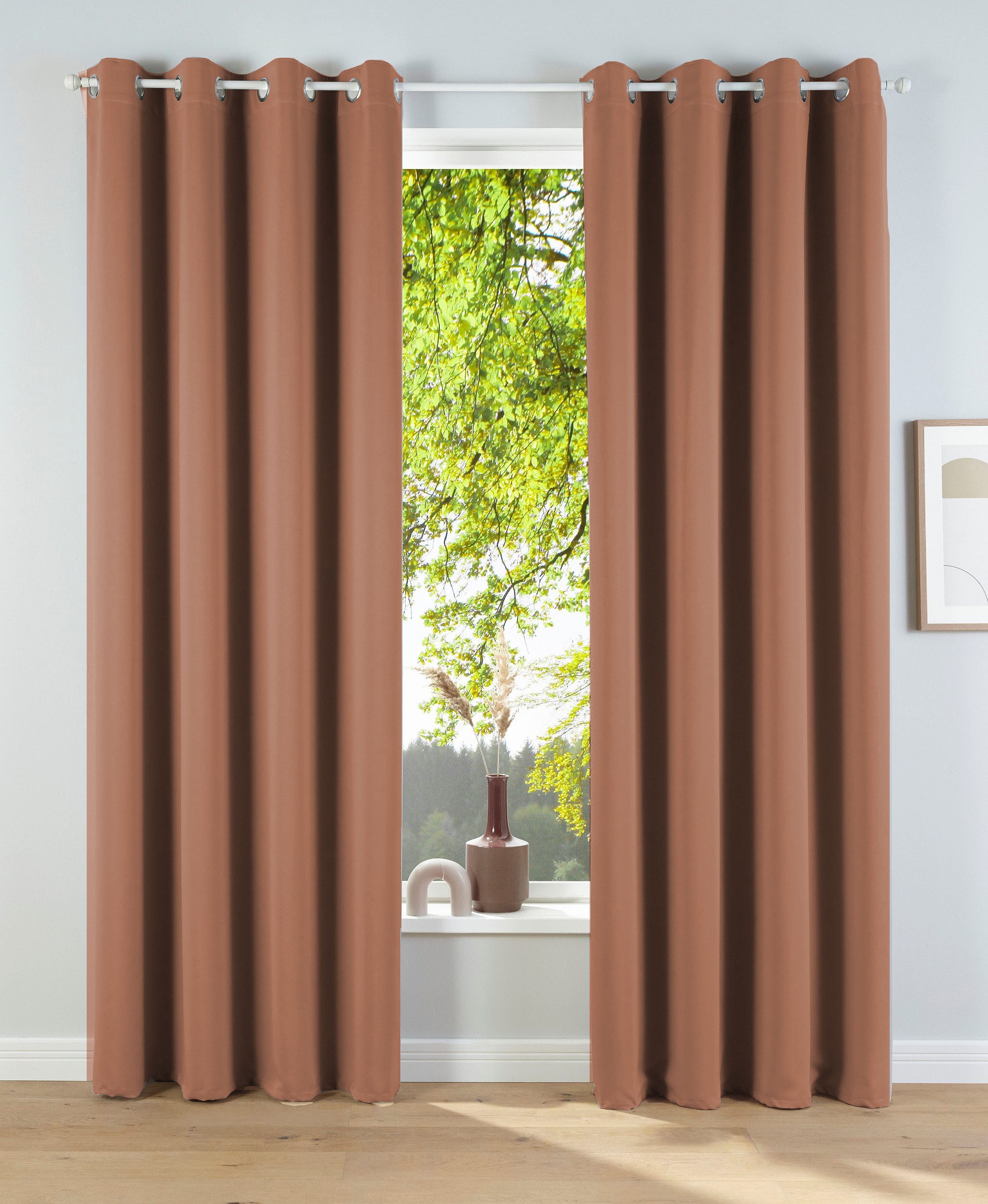 Image of GOODproduct Vorhang »Cordell«, (1 St.), blickdicht, nachhaltig, recyceltes Polyester, monochrom, basic bei Ackermann Versand Schweiz