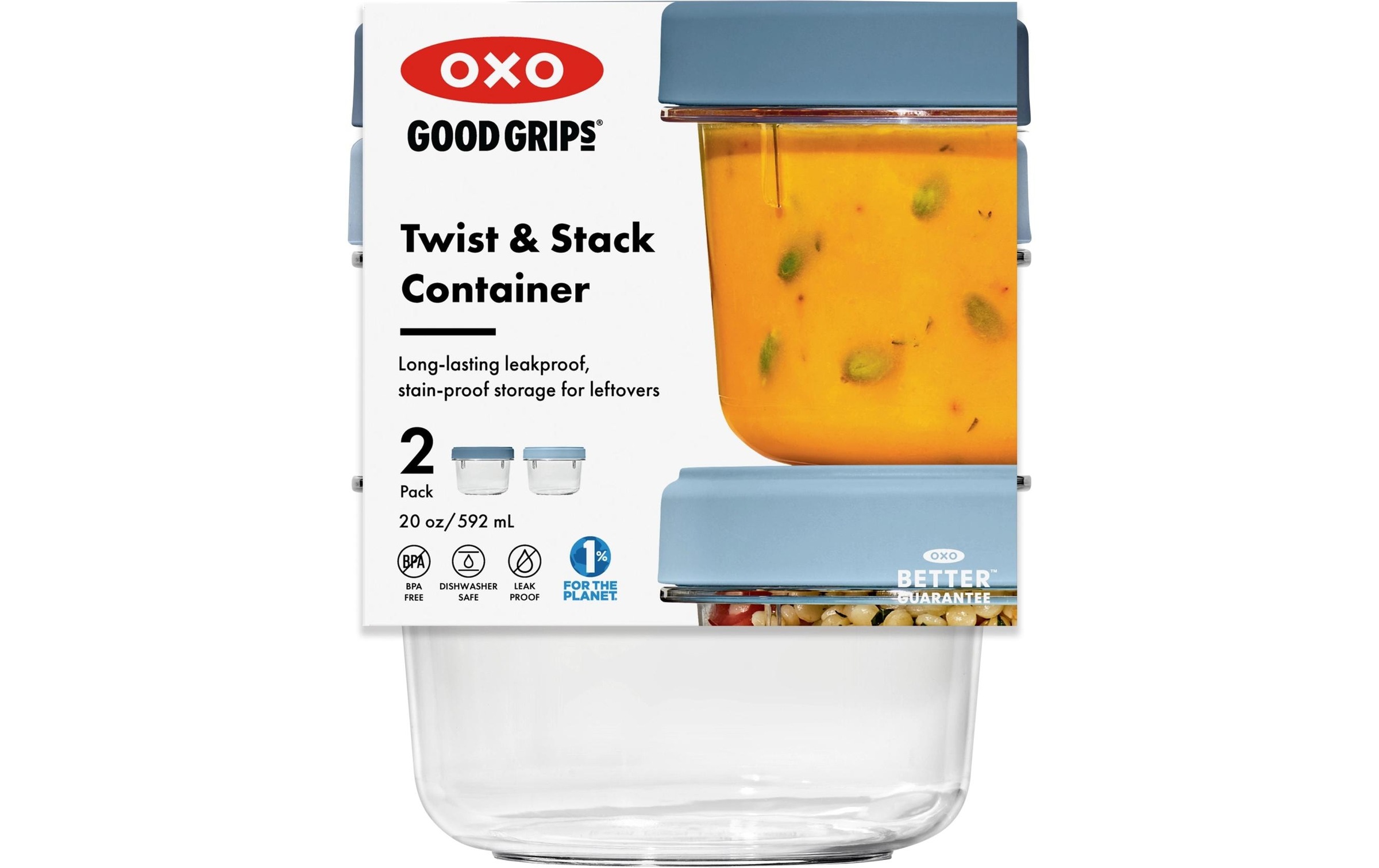 OXO Good Grips Système de rangement »OXO Twist & Stack Behälter – 550 ml – 2er Set« 2 tlg. ideal für Meal Prep