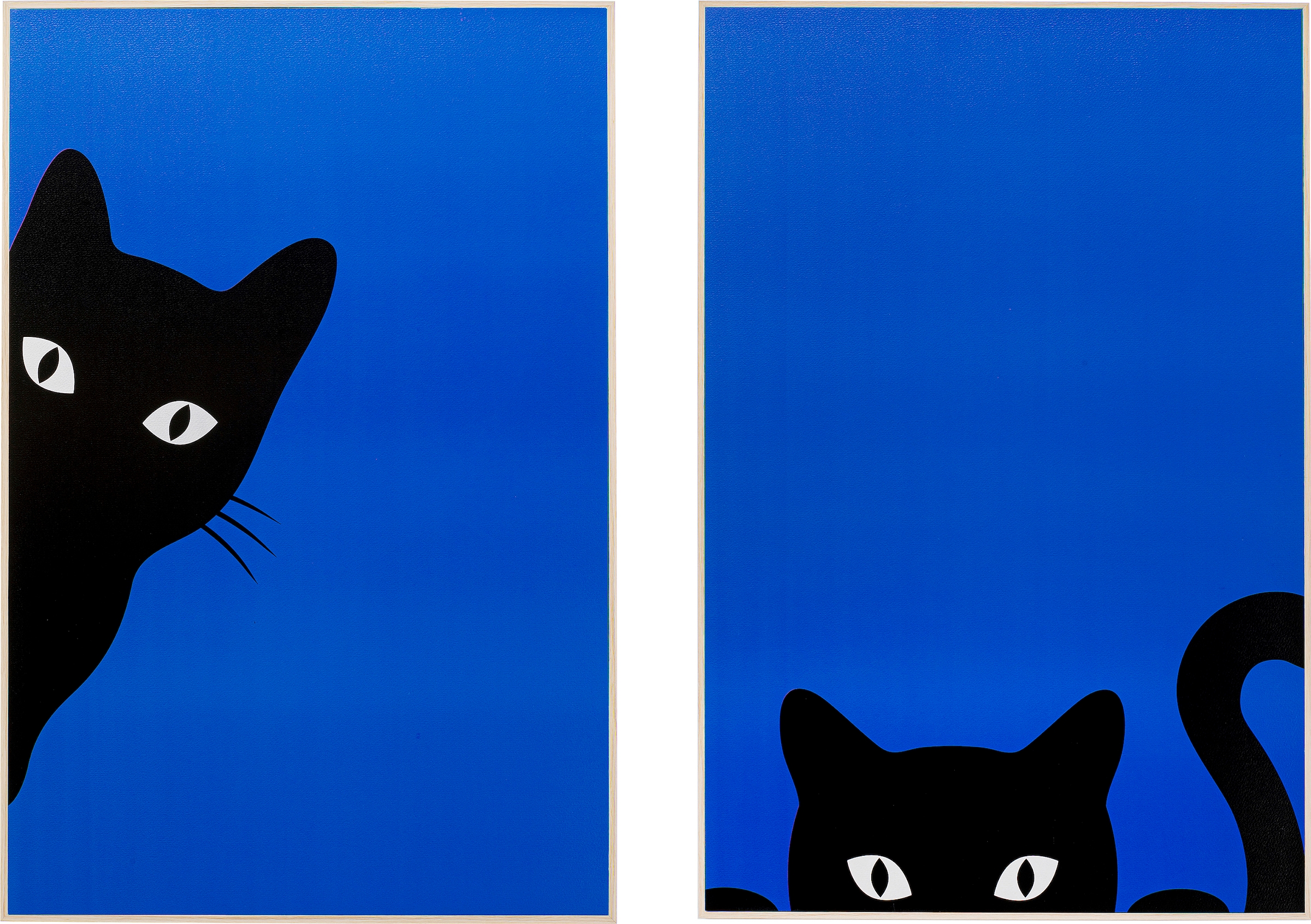 Image of Kare Design Bild mit Rahmen "Gerahmtes Bild Ciao Gatto (2/Set)"