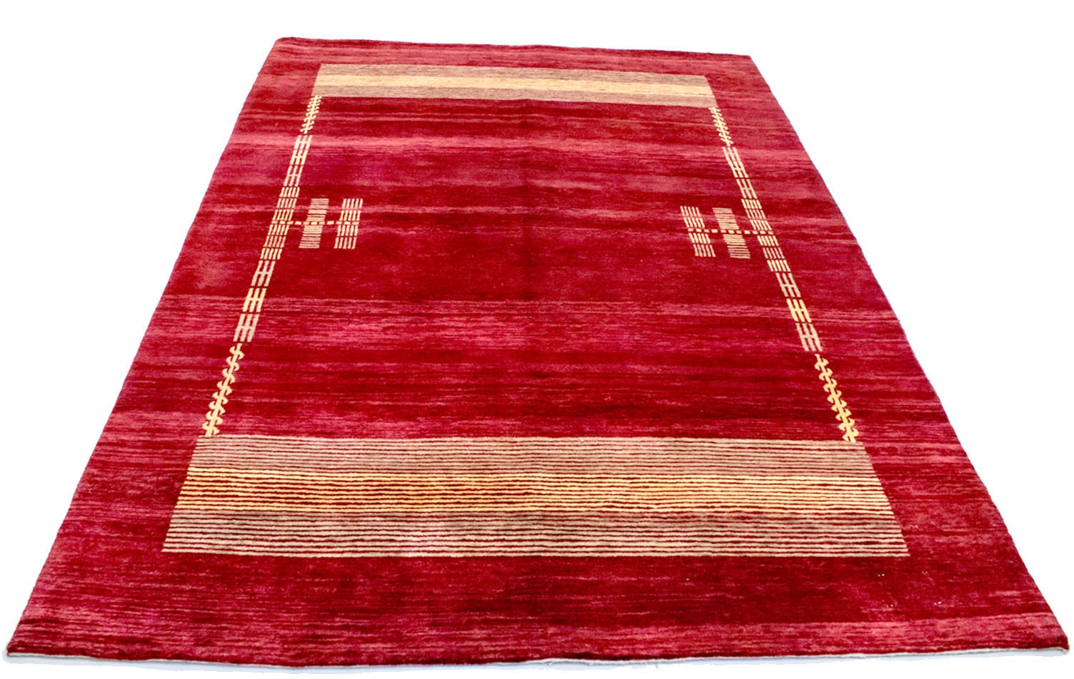 Image of morgenland Wollteppich »Loribaft Teppich handgeknüpft rot«, rechteckig, 10 mm Höhe, handgeknüpft bei Ackermann Versand Schweiz