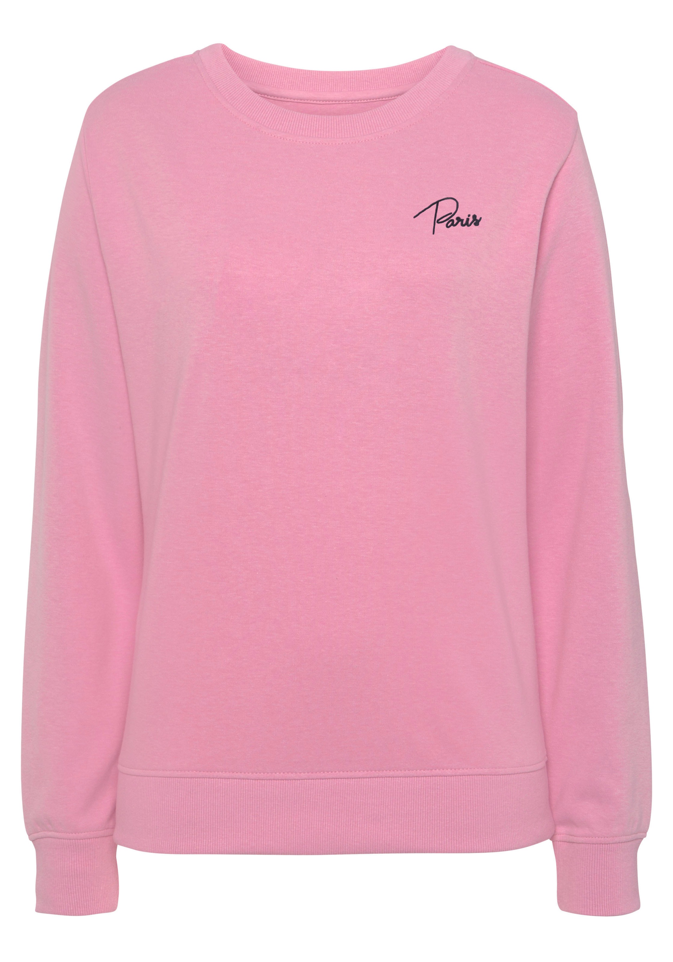 Vivance Sweatshirt, (1 tlg.), Sweatshirt mit Frontprint, Loungeanzug