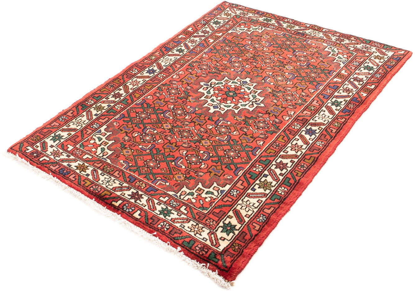 Image of morgenland Orientteppich »Perser - Nomadic - 147 x 102 cm - rot«, rechteckig, 10 mm Höhe, Wohnzimmer, Handgeknüpft, Einzelstück mit Zertifikat bei Ackermann Versand Schweiz