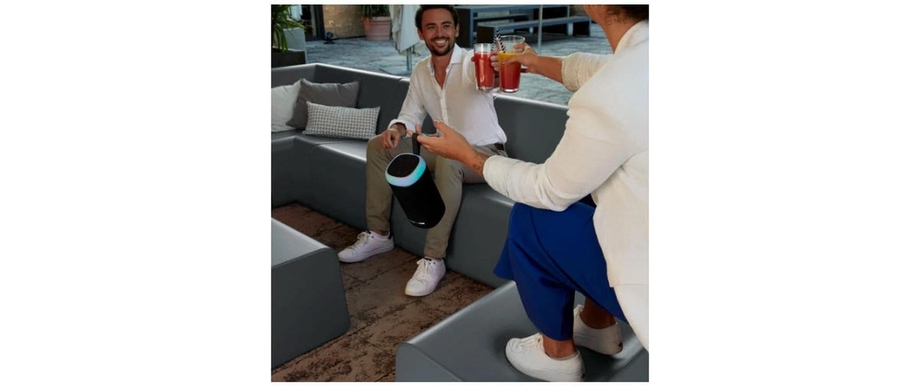   Bluetooth-Lautsprecher »Glow Pro« (Bluetooth Beleuchtungseffekte | Equalizer | Freisprechfunktion | LED Licht (WRGB) | Mikrofon )