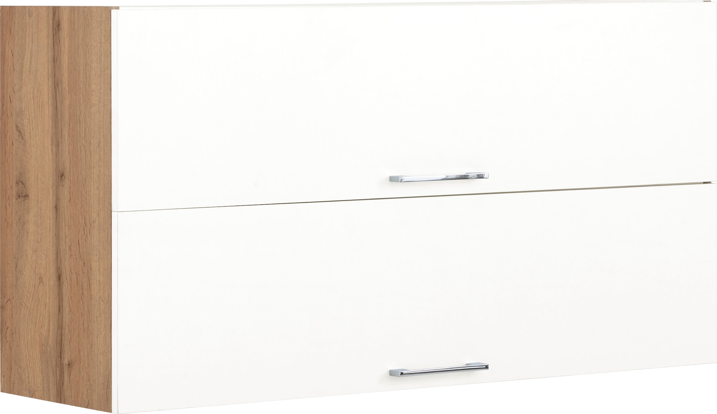 KOCHSTATION Armoire suspendue à abattant »KS-Colmar« 110 cm, avec poignée en métal, pour beaucoup de rangement