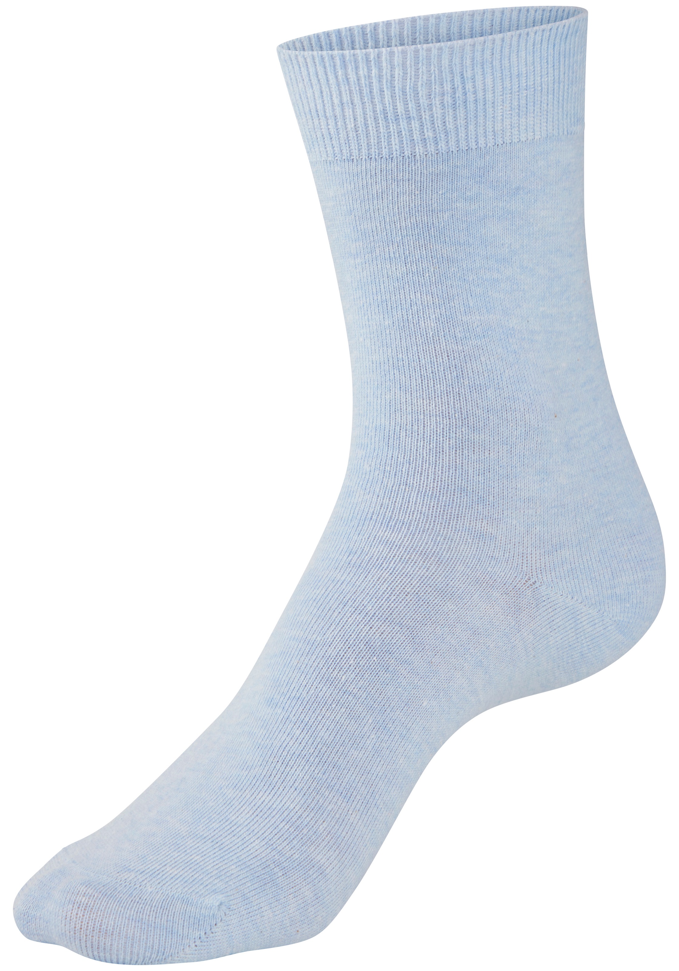 H.I.S Basicsocken »Damensocken, frische melierte Farben; casual« Packung, 20 Paar tlg. Alltagssocken in der Grosspackung