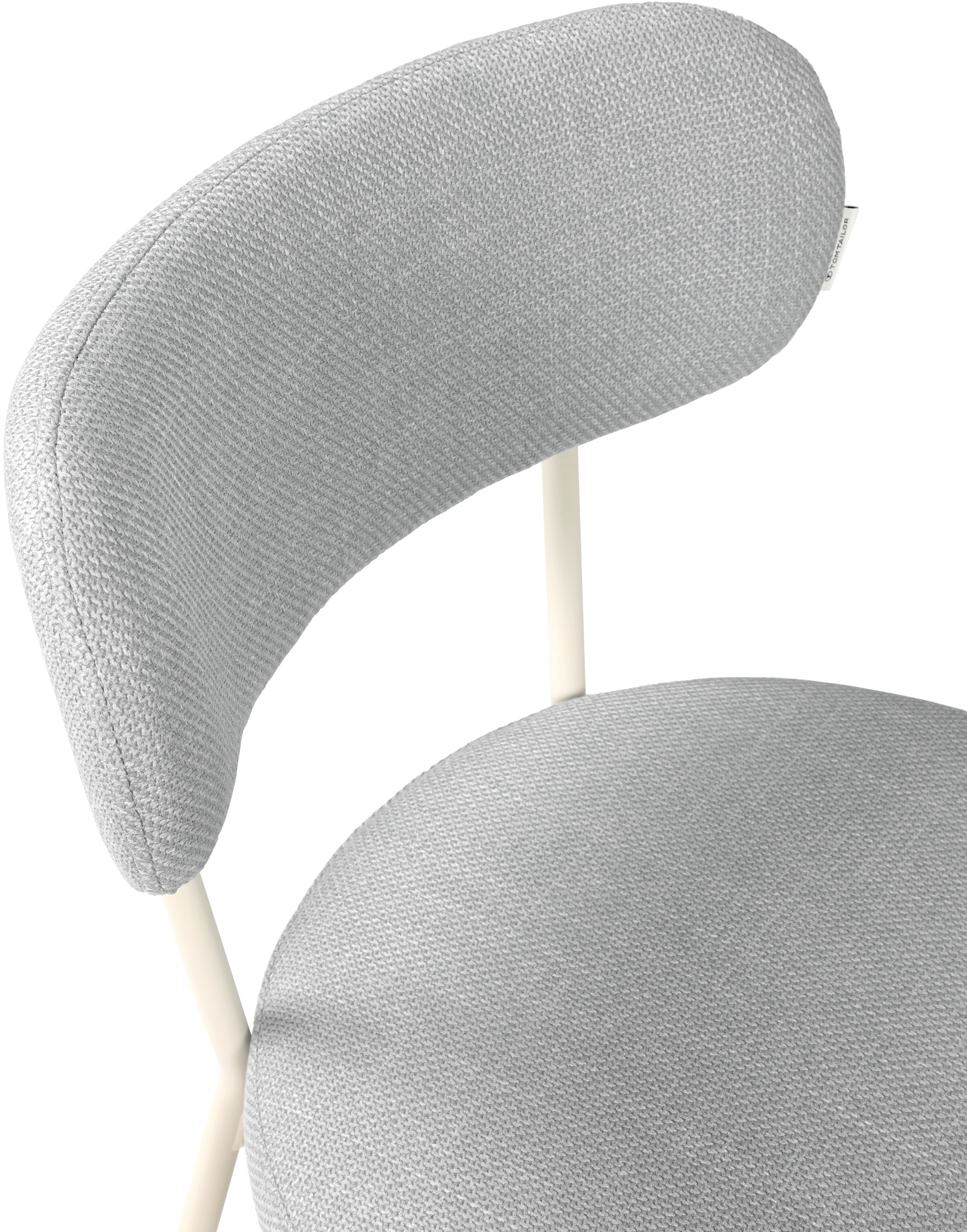 TOM TAILOR HOME Chaise à 4 pieds »SOFT PAD CHAIR« (Set) 2 cuisEsszimmerstuhl, 4-Fussgestell, mit Rückenausschnitt