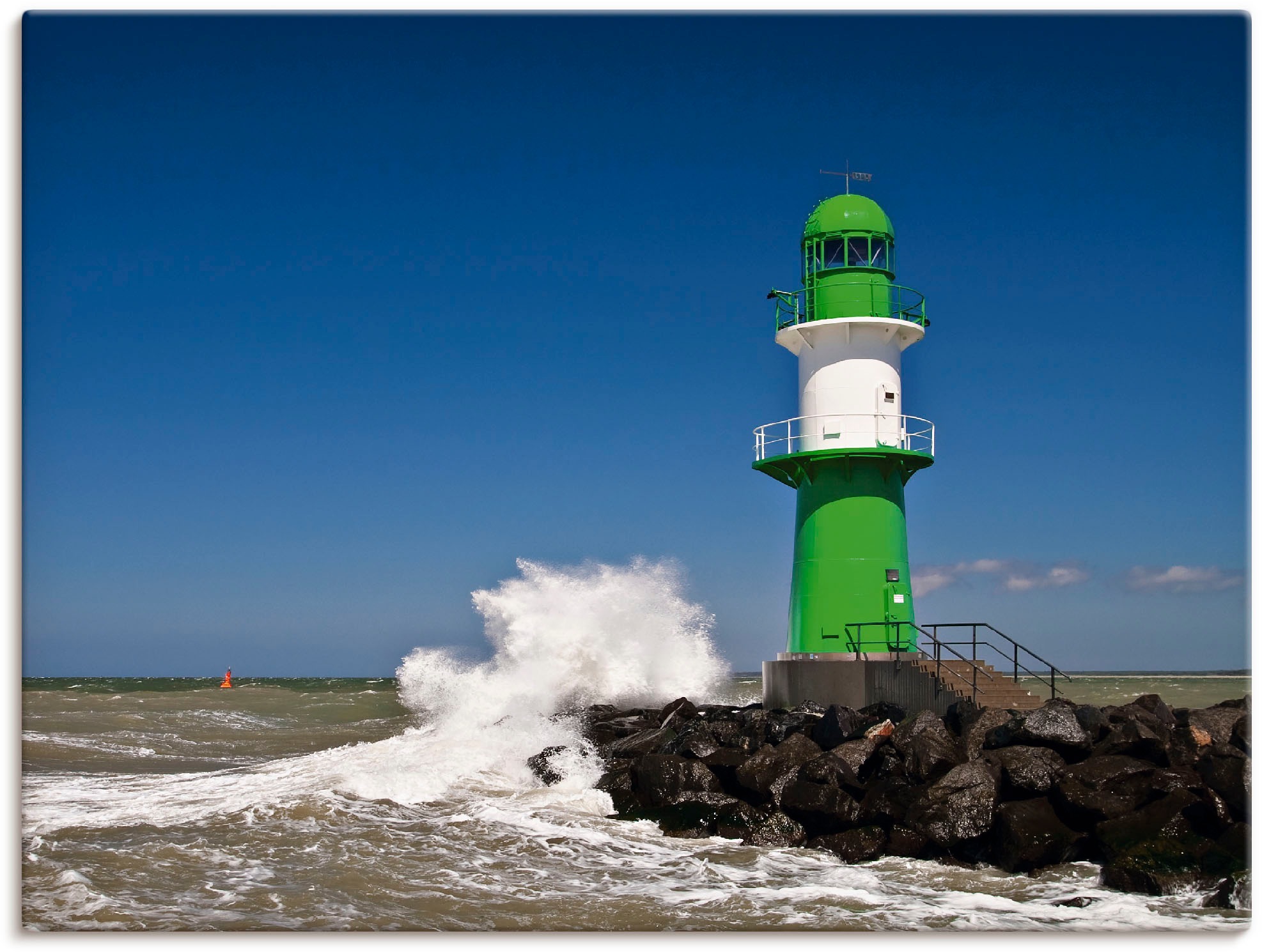 Image of Artland Wandbild »Molenturm in Warnemünde«, Gebäude, (1 St.), in vielen Grössen & Produktarten -Leinwandbild, Poster, Wandaufkleber / Wandtattoo auch für Badezimmer geeignet bei Ackermann Versand Schweiz