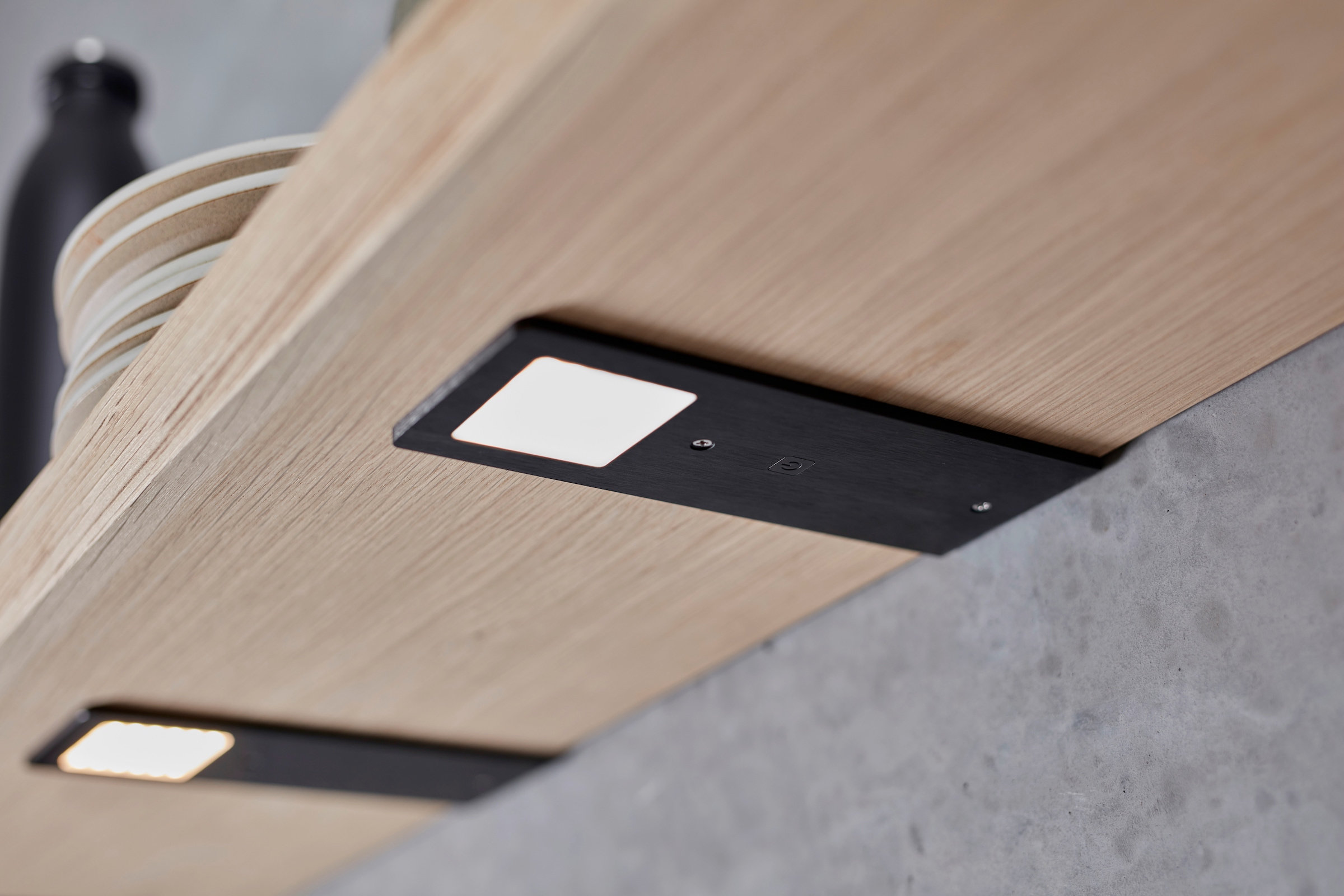 Loevschall Luminaire d'agencement à LED »Stella Led Super Slim light« 3 cuis grosse Lichtausbeute, dimmbar