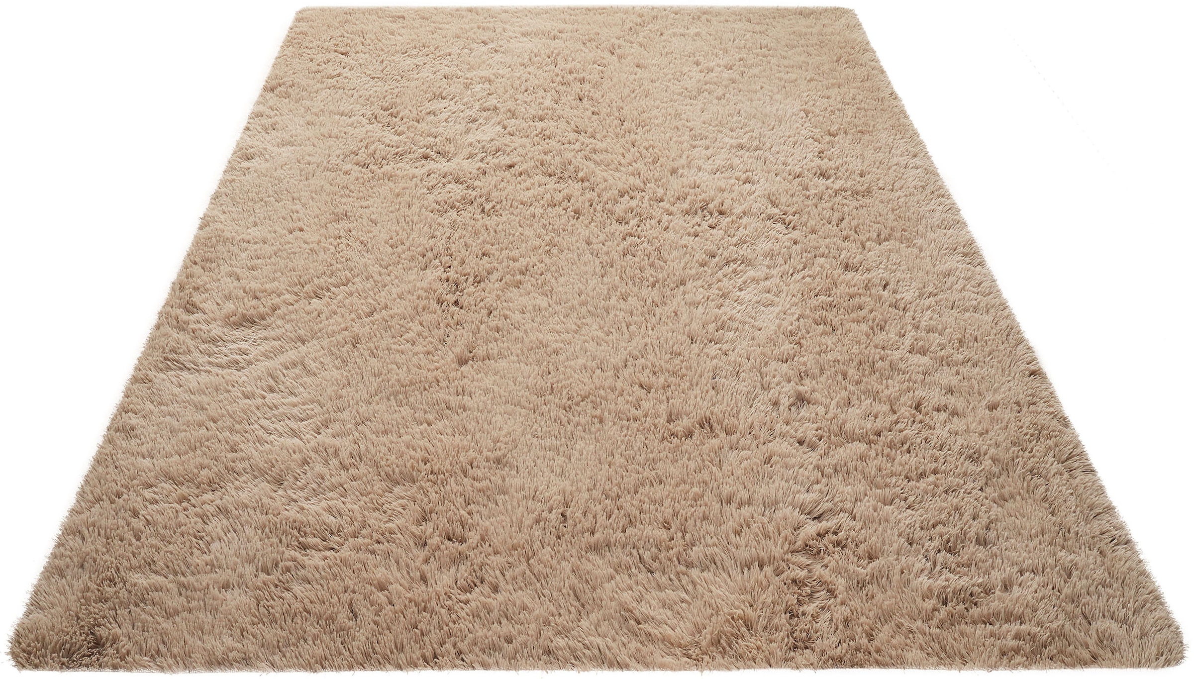 my home Hochflor-Teppich »Leava, besonders weich und kuschelig, leichter Glanz«, rechteckig, 37 mm Höhe, uni, Mikrofaser Teppiche, Plüsch, Wohnzimmer, Schlafzimmer, Esszimmer